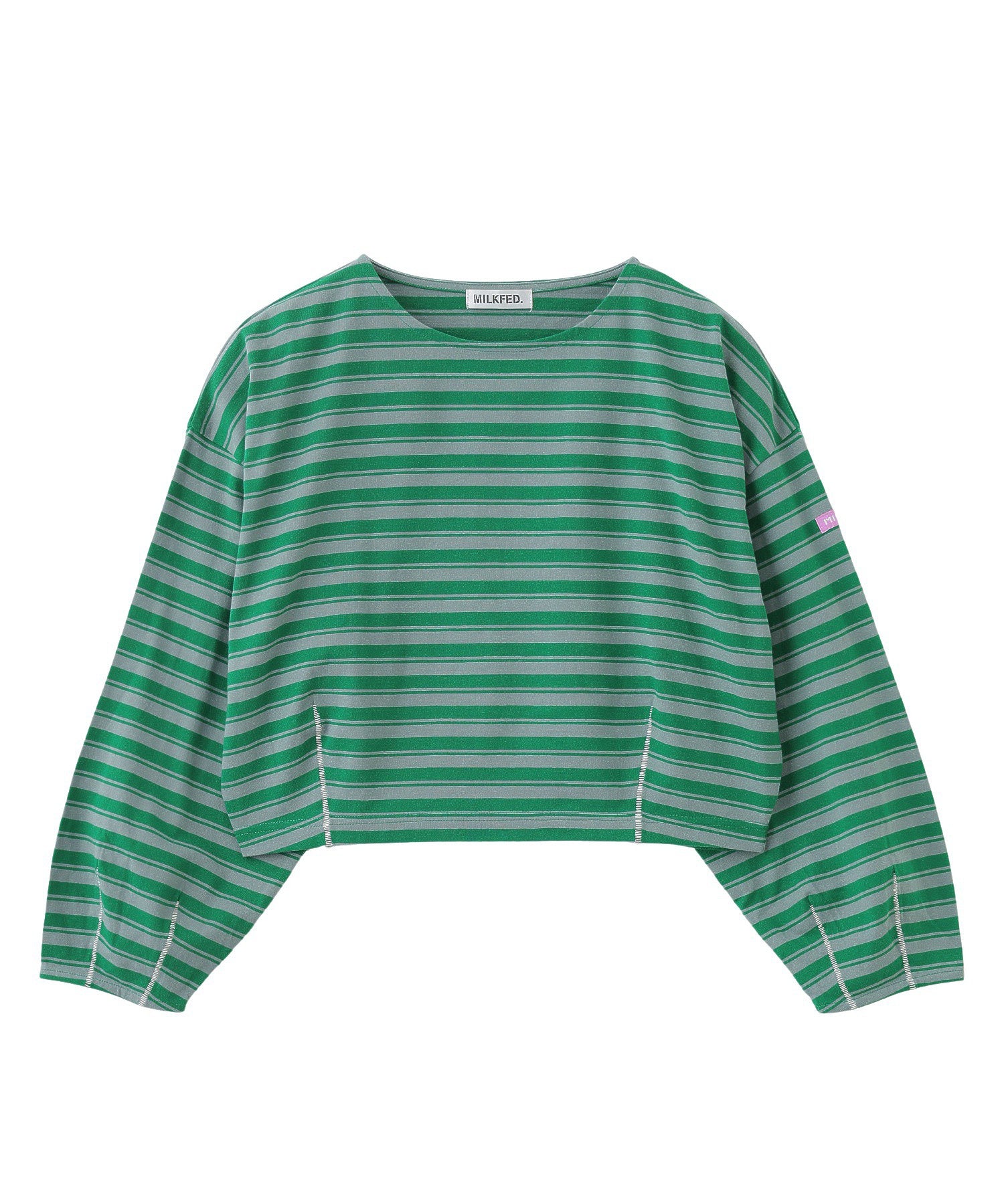 TUCK STRIPE L/S TOP