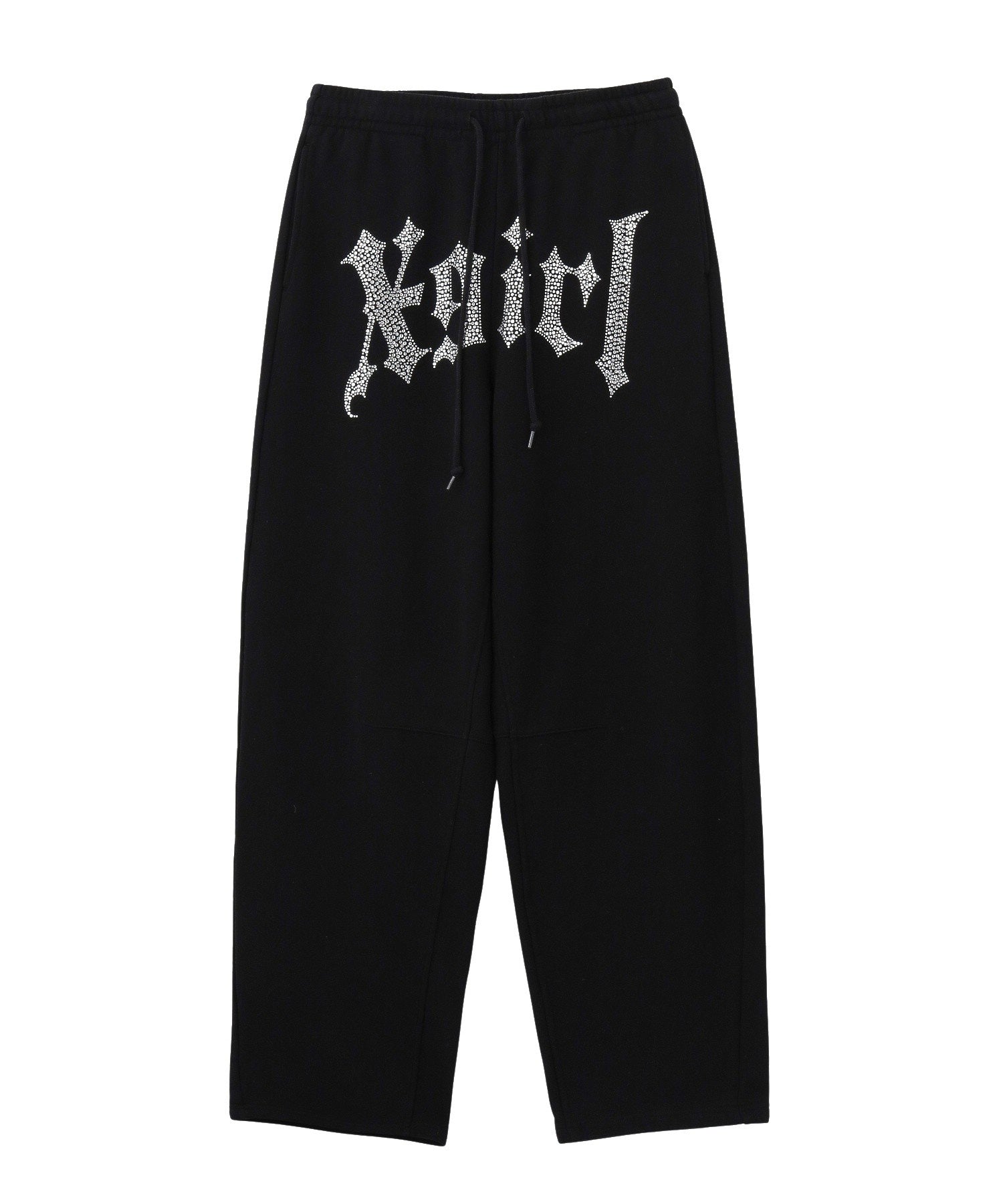 RHINESTONE BLACKLETTER LOGO SWEATPANTS