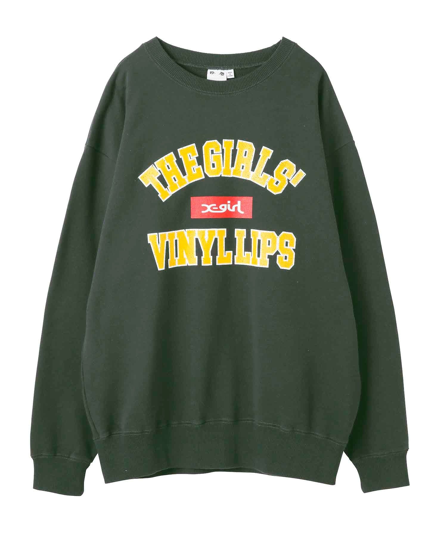 COLLEGE BOX LOGO SWEAT TOP X-girl