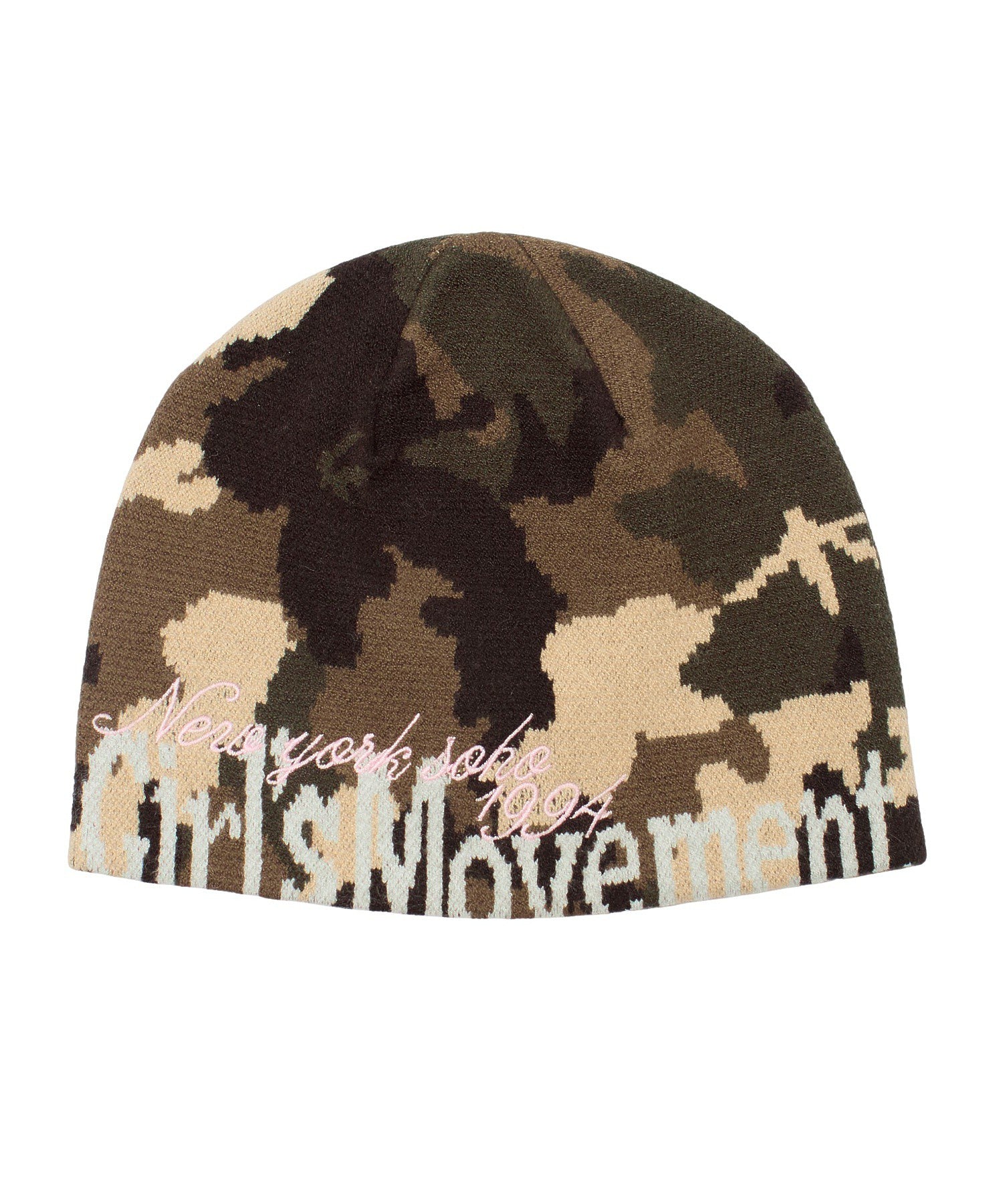 CUT OFF LOGO JACQUARD BEANIE