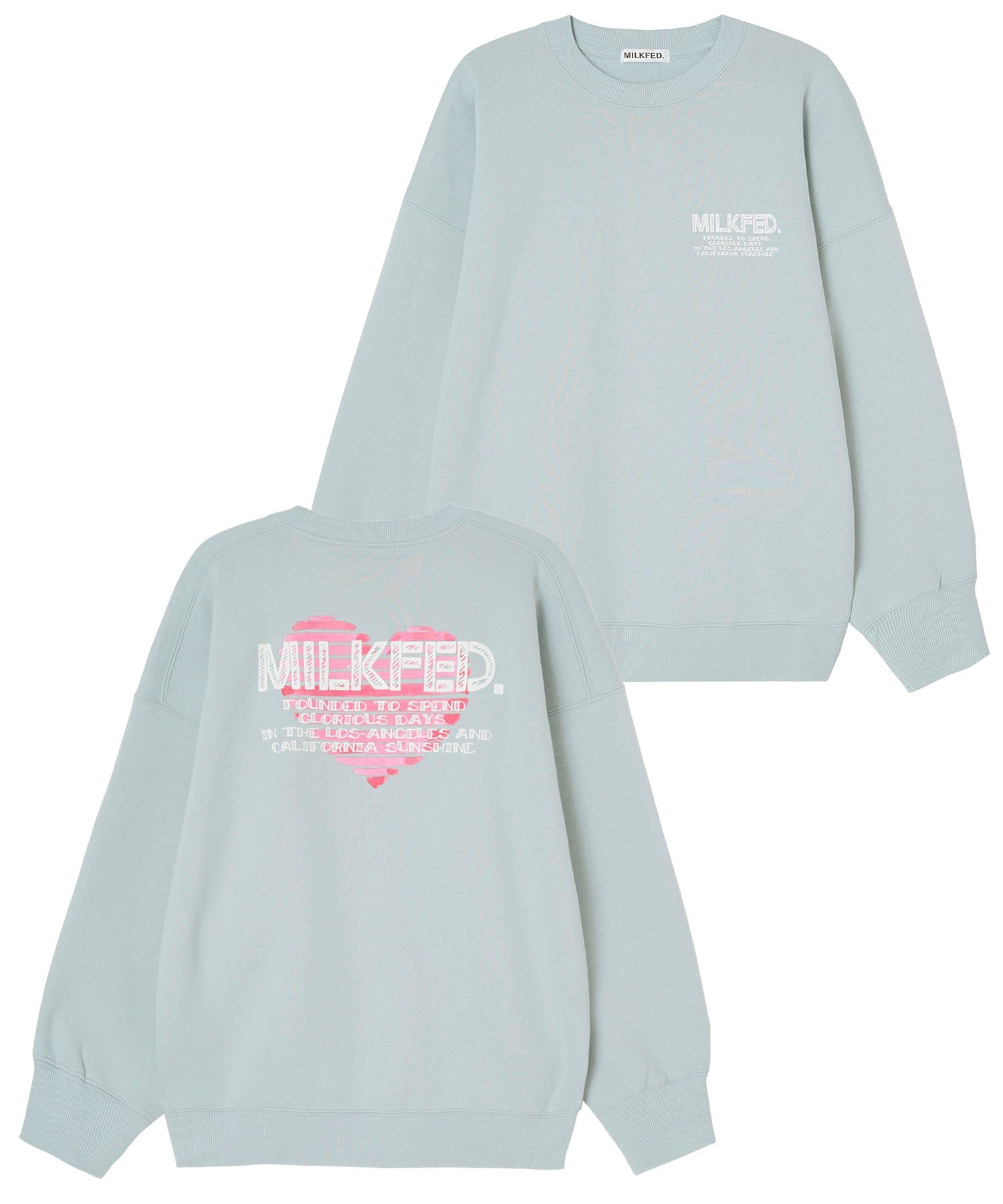 HANDWRITTEN HEART BIG SWEAT TOP MILKFED.