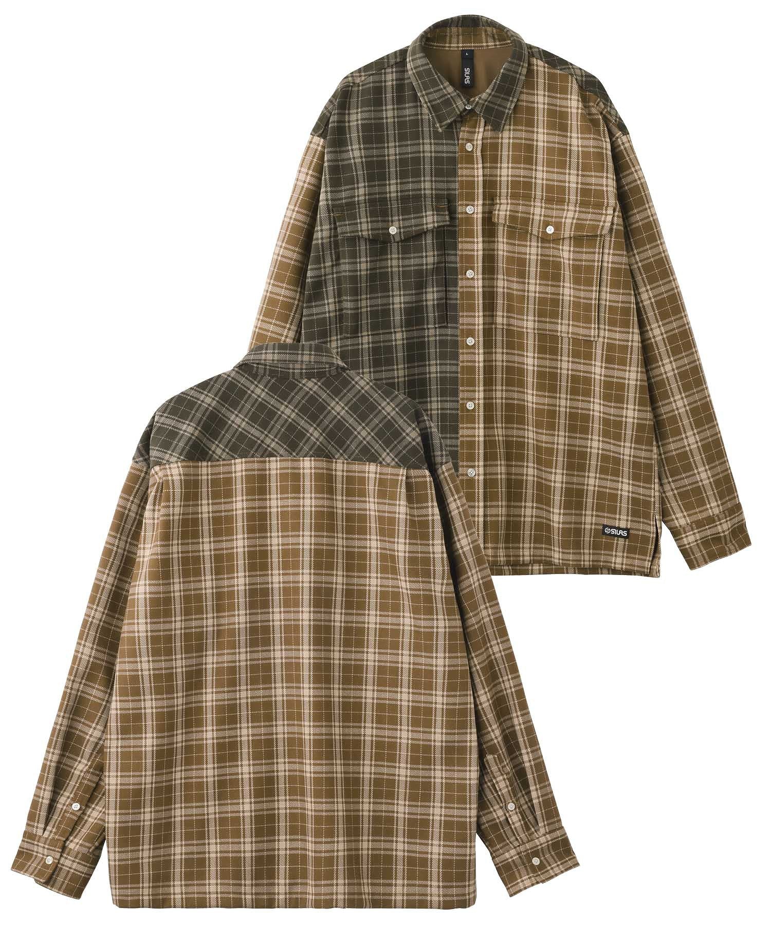 BICOLOR PLAID L/S SHIRT SILAS