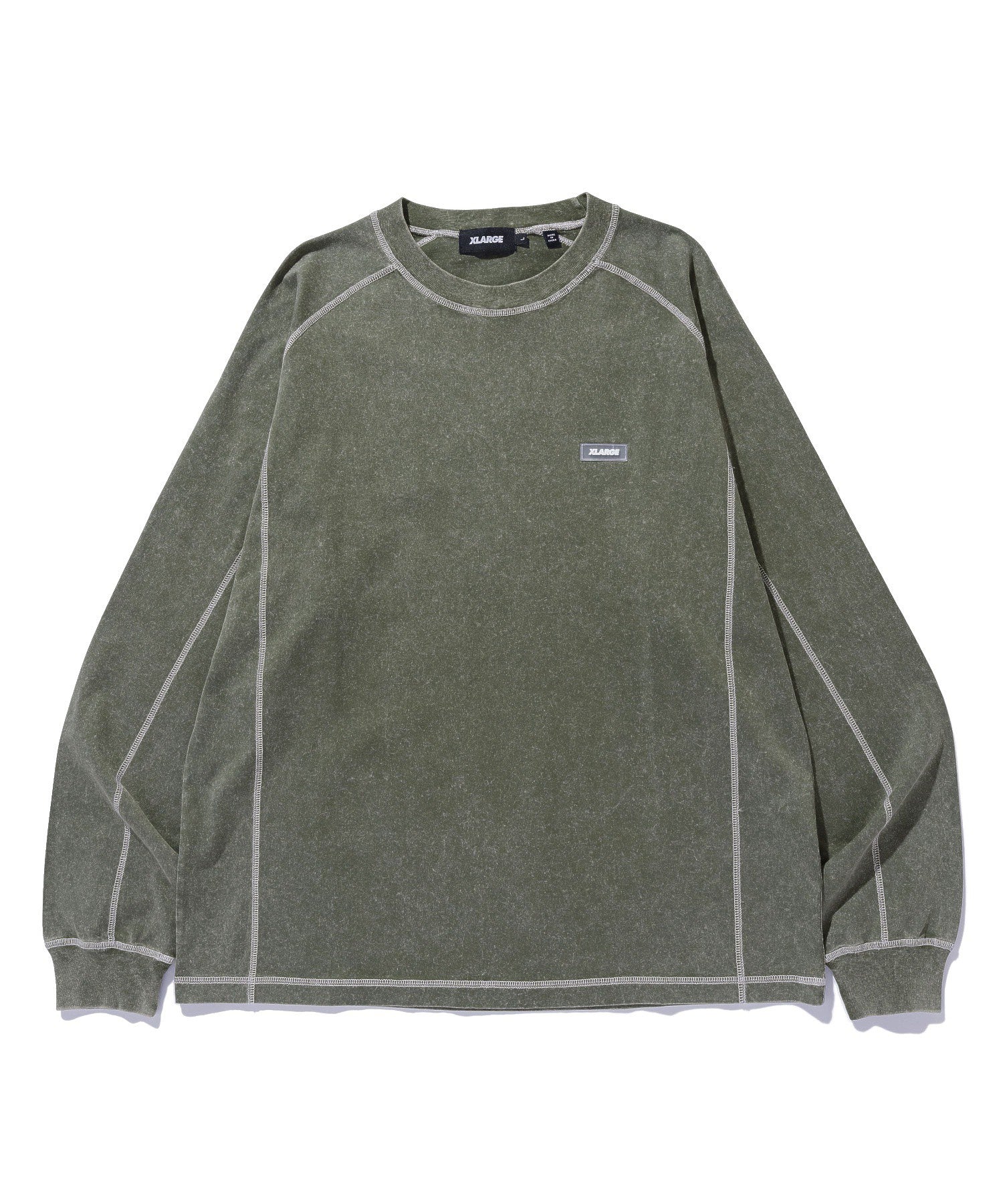CONTRAST STITCH L/S TEE