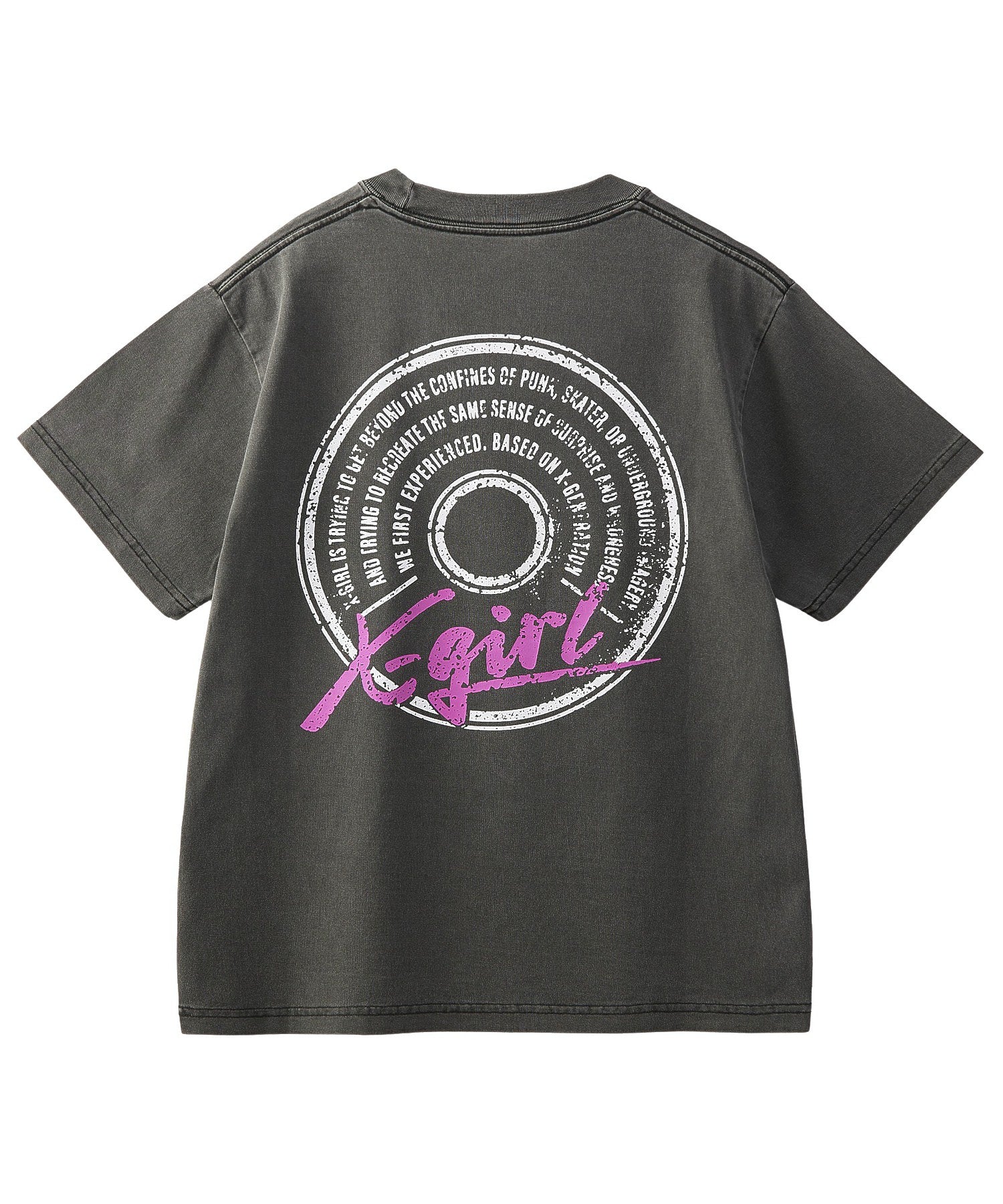 PIGMENT DYED CIRCLE TEXT LOGO S/S TEE