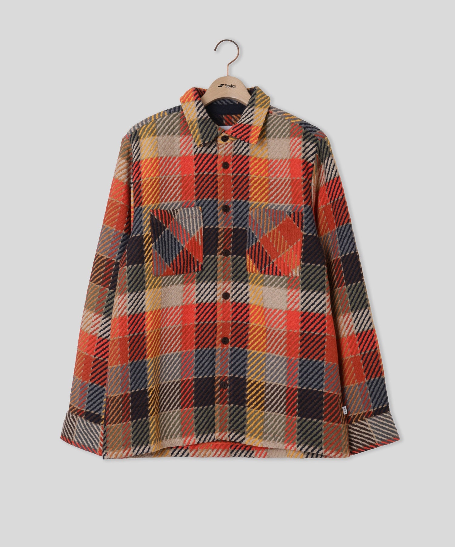 WAX LONDON/ワックスロンドン/WHITING OVERSHIRT AW26-OSH-WHI-CLR-BML