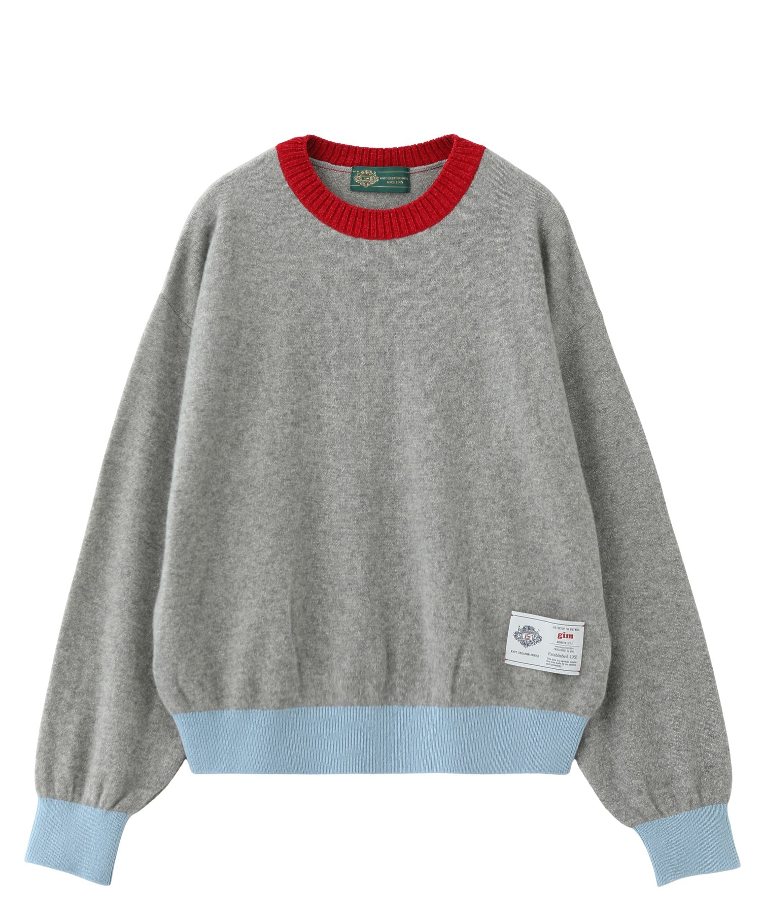 gimcontext/ジム コンテキスト/Color Blocked Cashmere Crew Neck 25505240