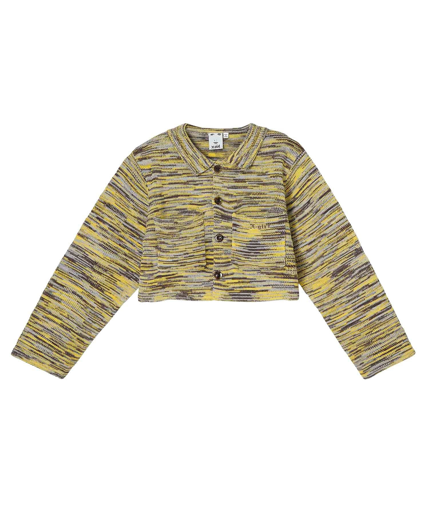 MELANGE KNIT CARDIGAN X-girl