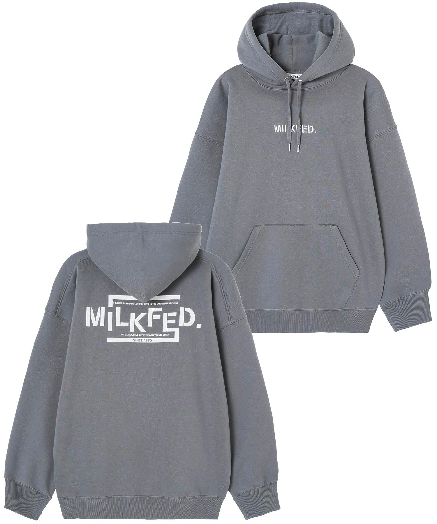 STENCIL BIG SWEAT HOODIE MILKFED.