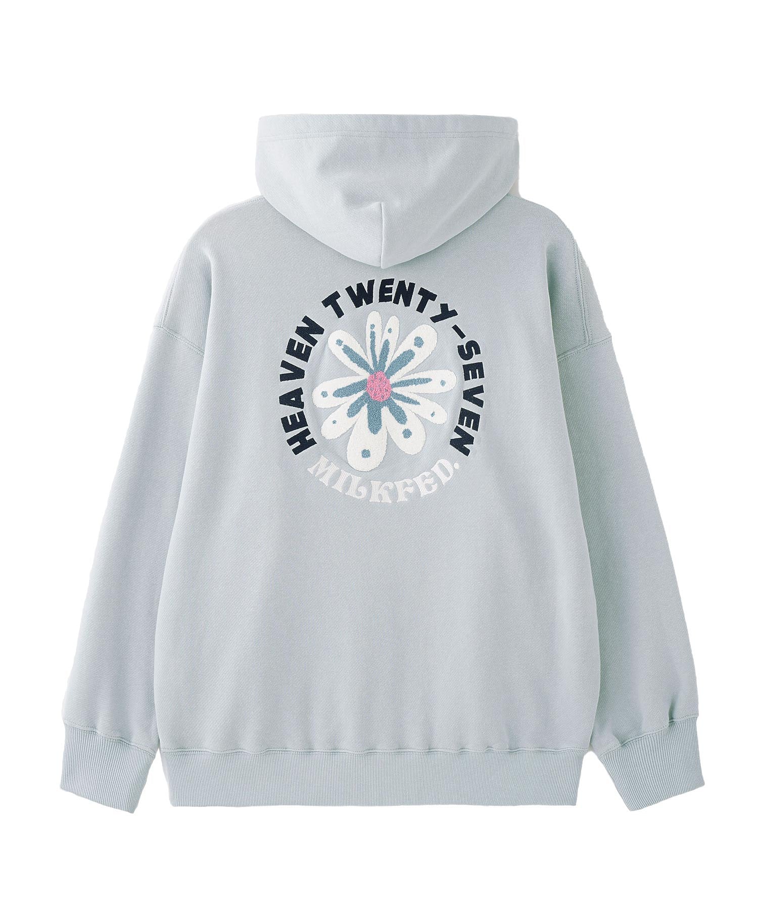 EMBROIDERD FLOWER SWEAT HOODIE