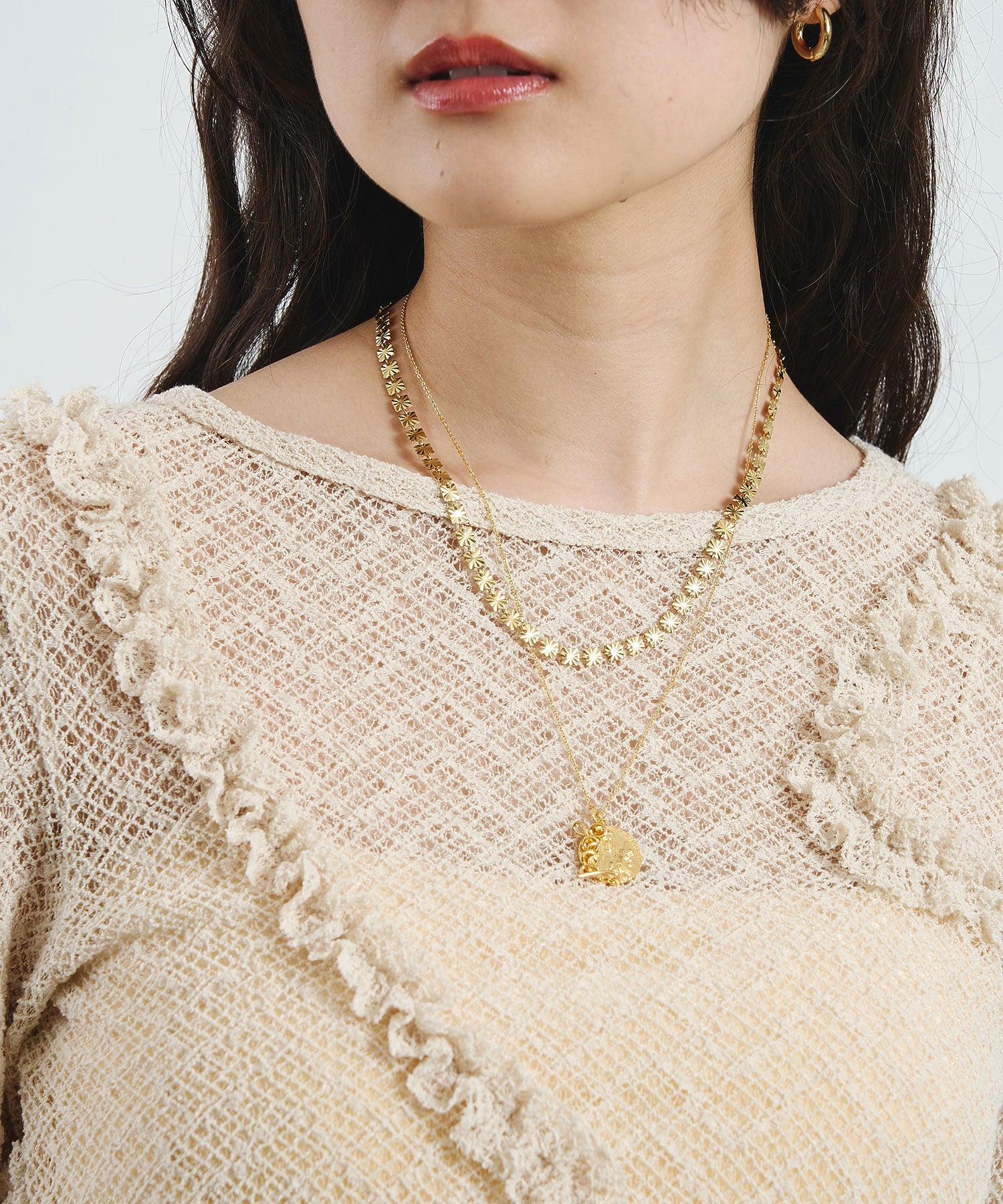 LAPUIS/GOOD COIN NECKLACE