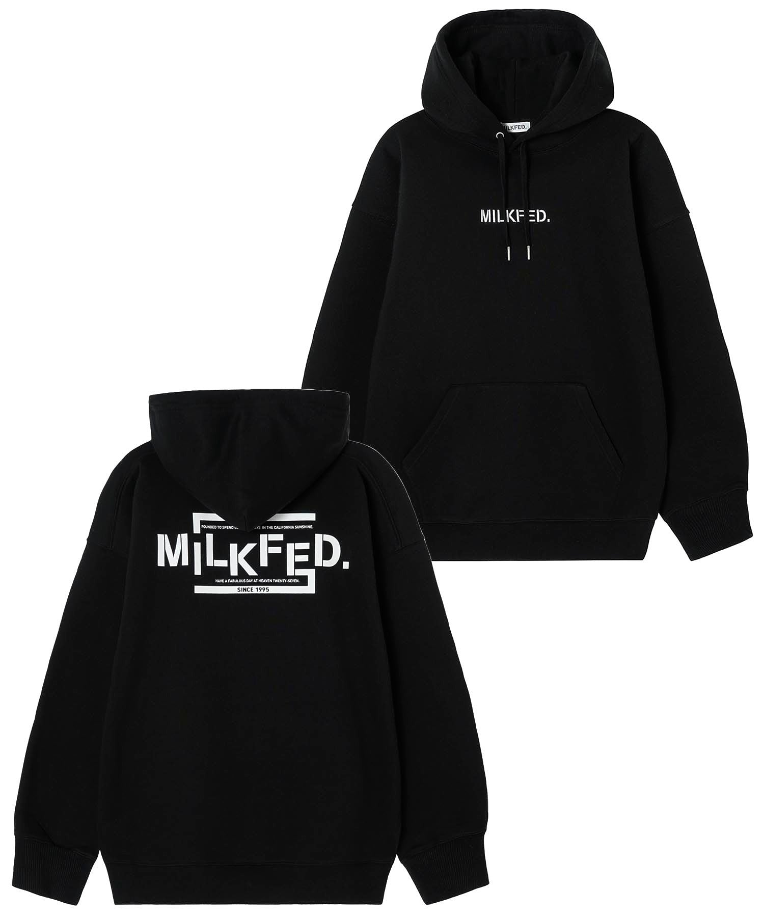 STENCIL BIG SWEAT HOODIE MILKFED.