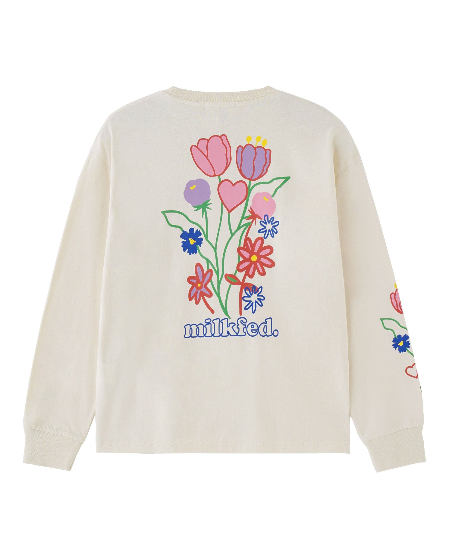 FLOWER PRINT WIDE L/S TEE