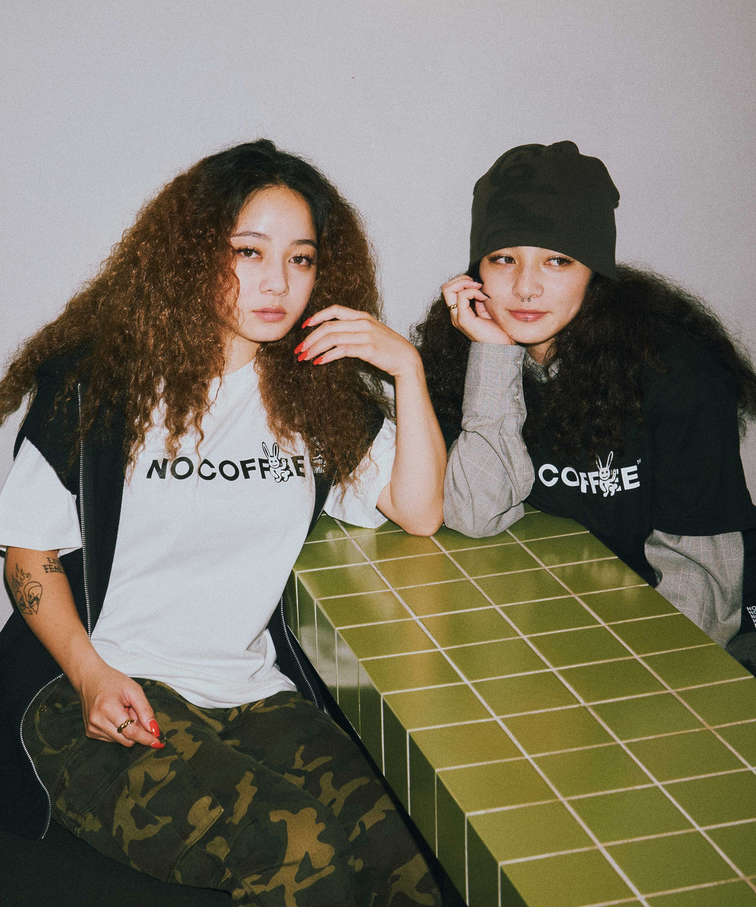 X-girl x NO COFFEE S/S TEE