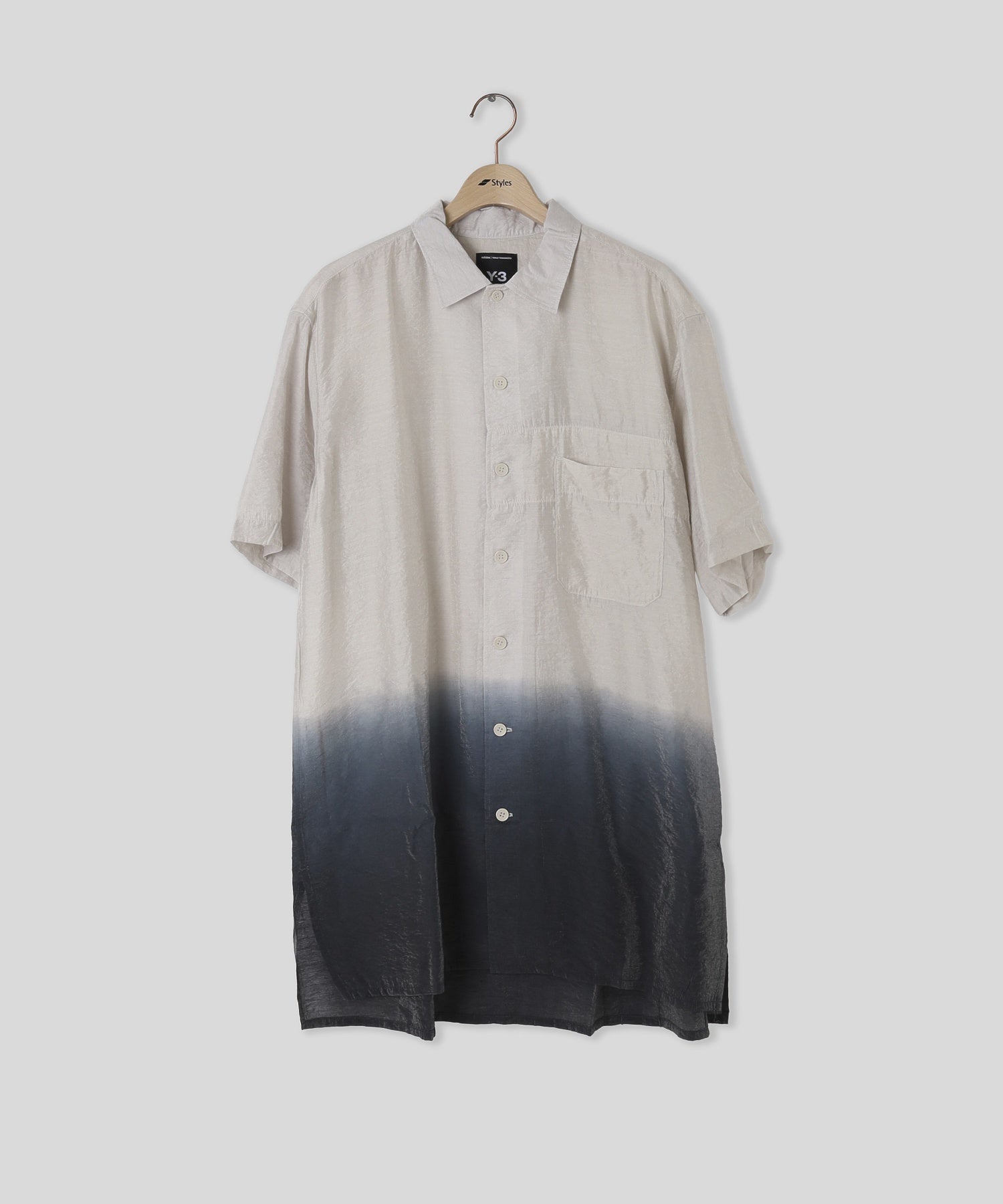 Y-3/ワイスリー/DDLONG SHIRT SS ALUMIN/BLACK KS7658