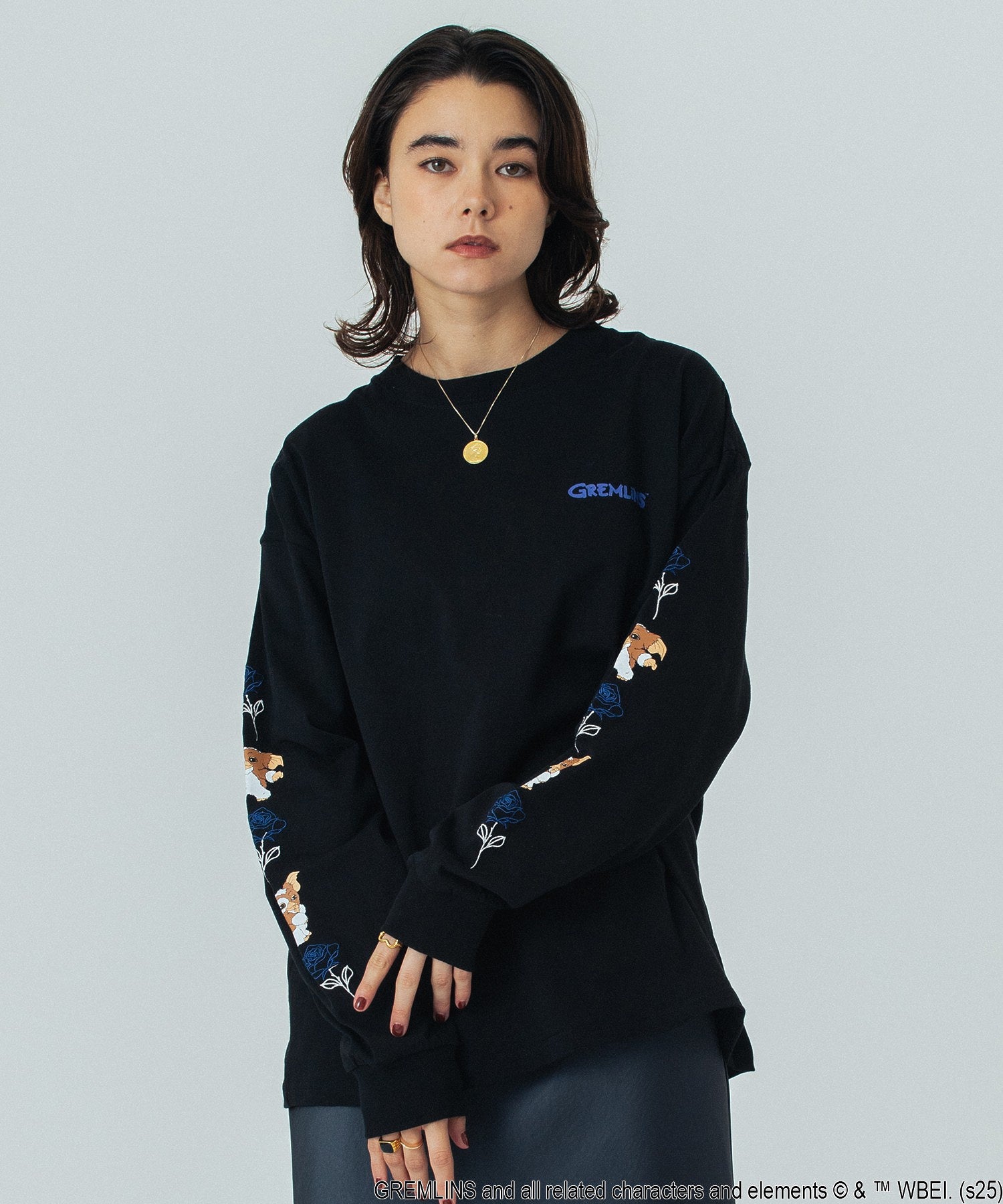 ROSE BUD LIMITED / GREMLINS ROSE L/S TEE