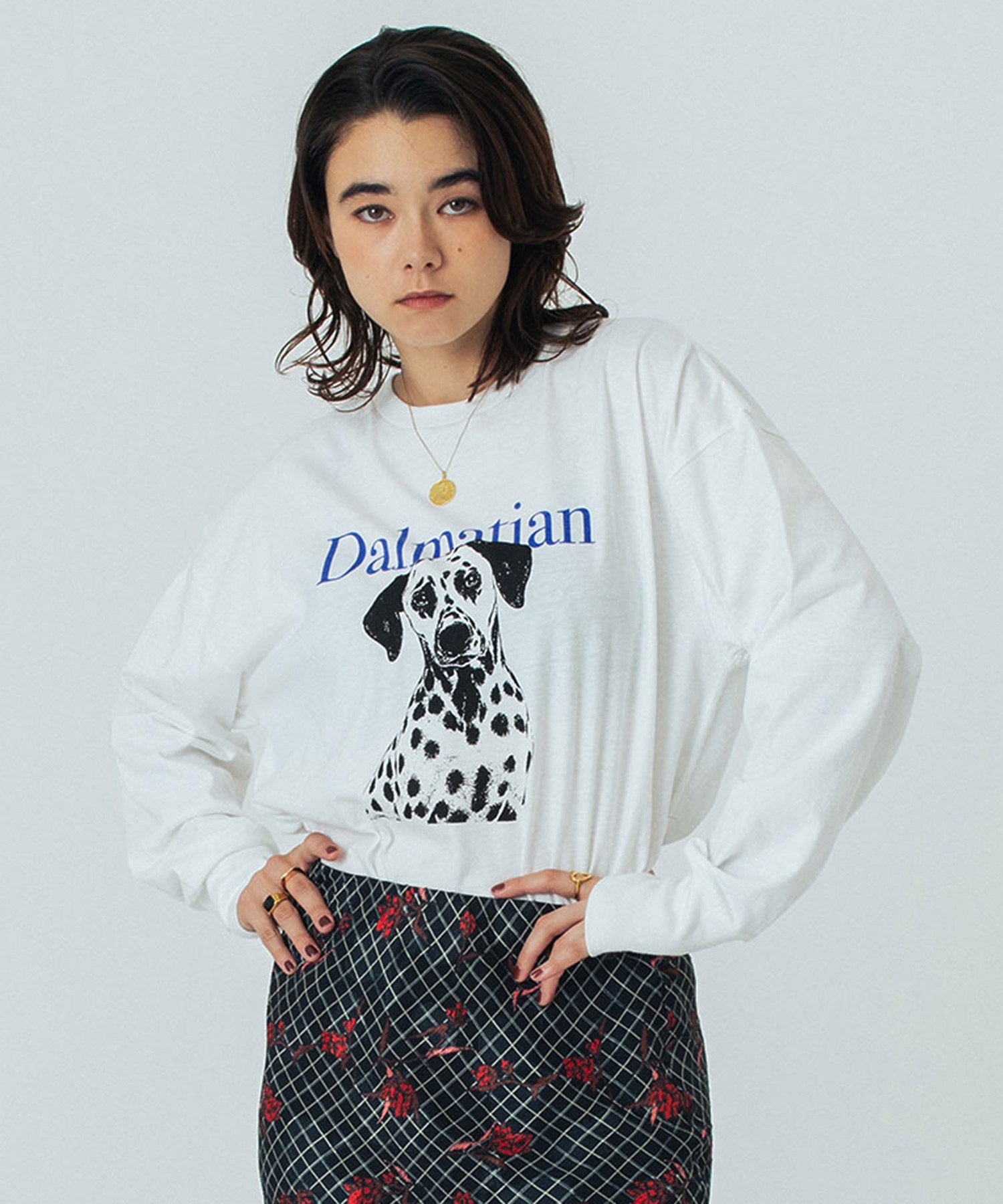 CREOLME/DOG GRAPHIC L/S TEE