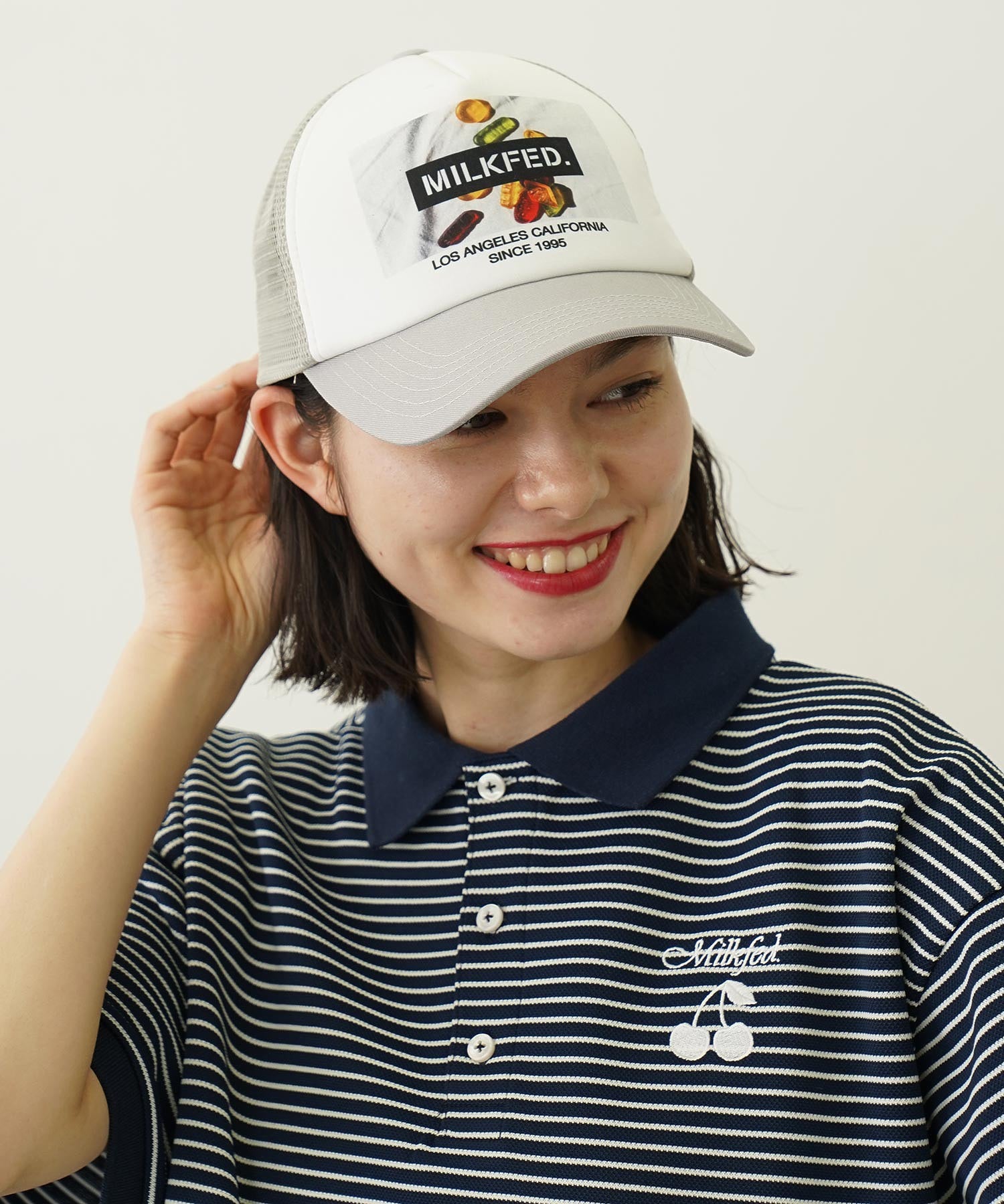 SWEETS GRAPHIC PRINT MESH CAP