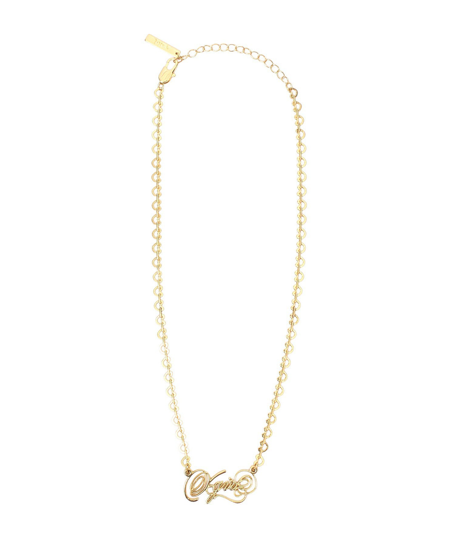SCRIPT LOGO CHARM NECKLACE