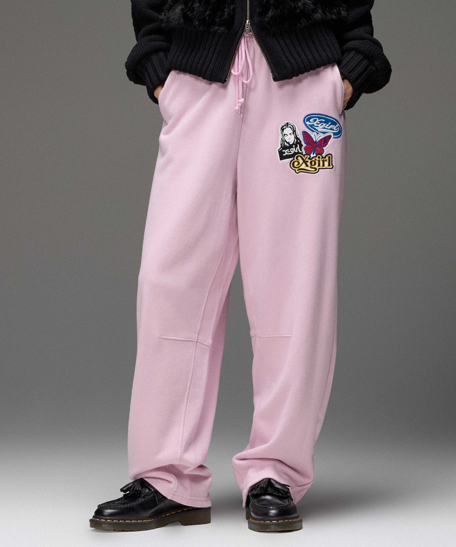 X-girl PATCHES SWEATPANTS