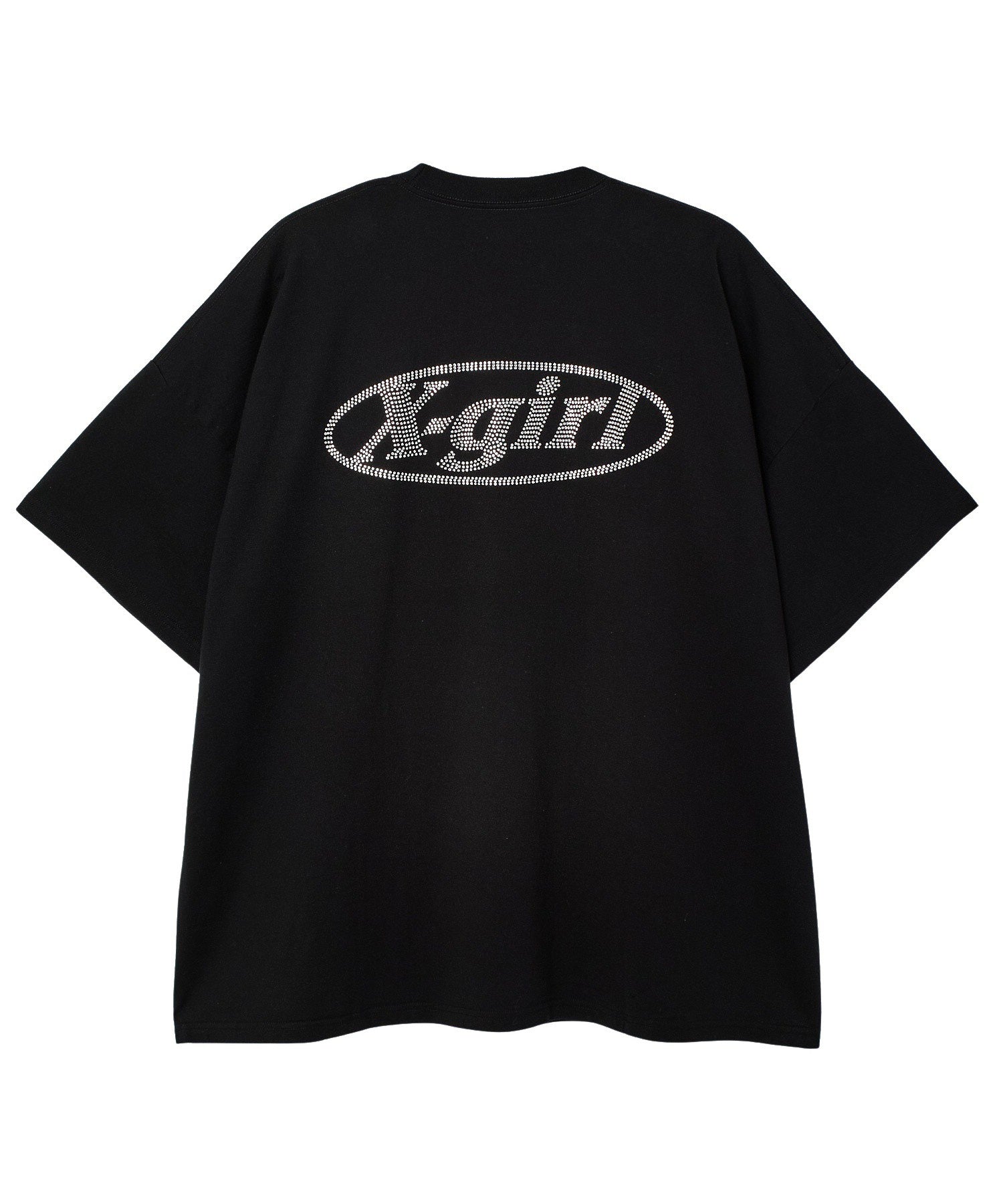 RHINESTONE OVAL LOGO S/S BIG TEE DRESS