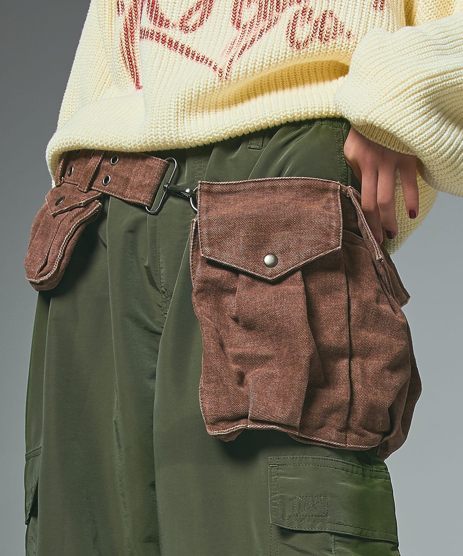 EYELET BELT 2WAY BAG