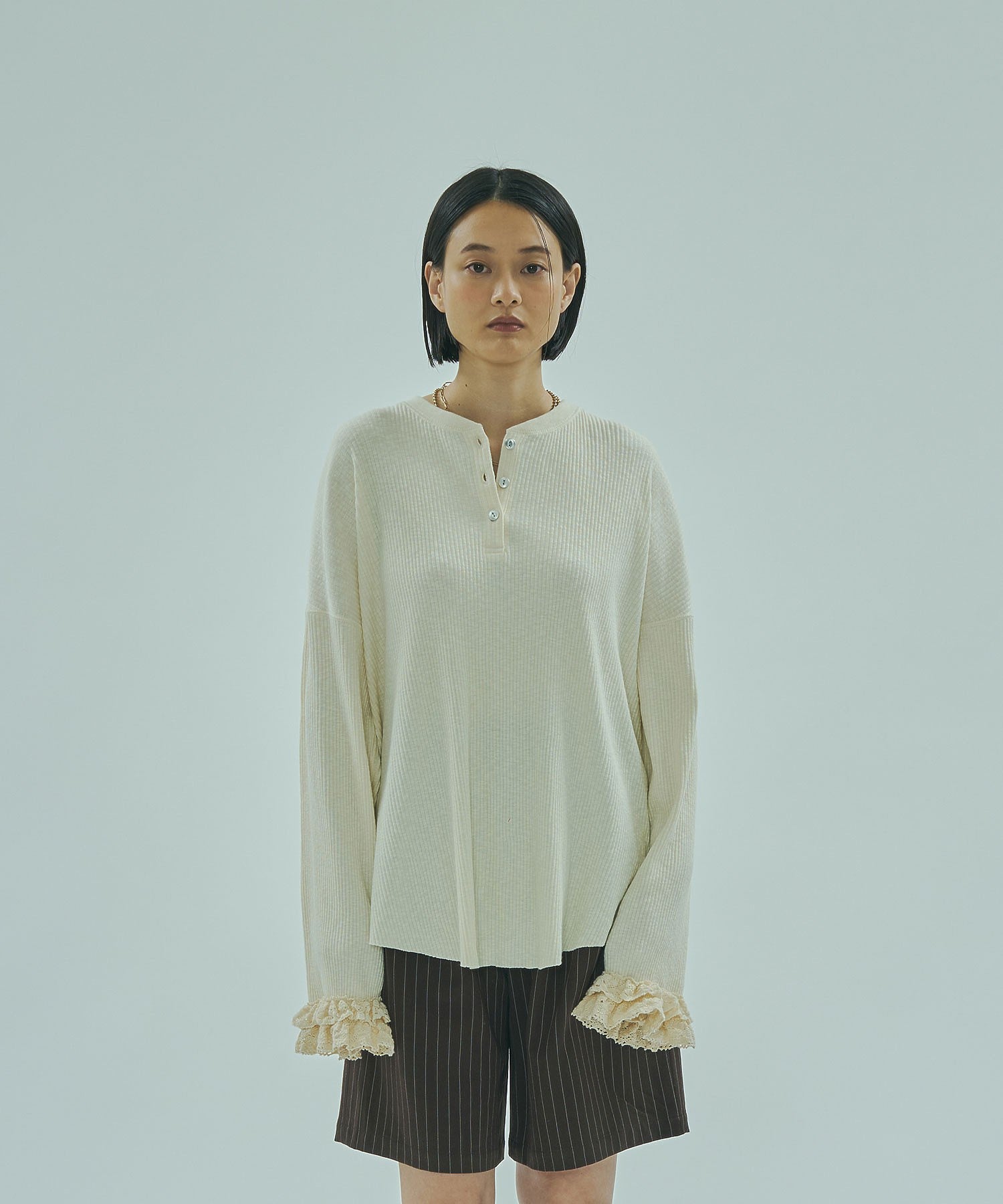 CREOLME/RIB HENRY NECK PULLOVER