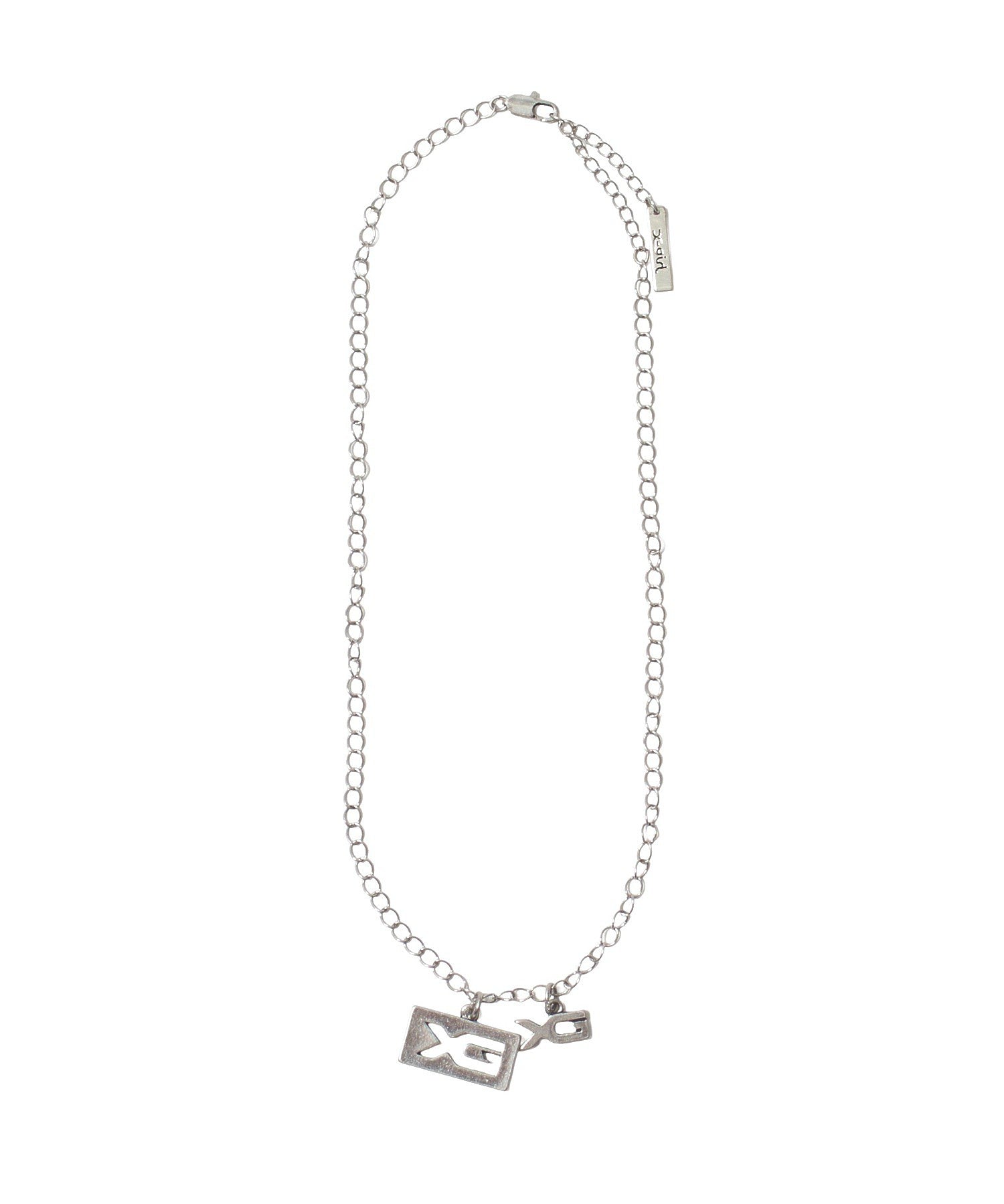 INSET LOGO PLATE NECKLACE