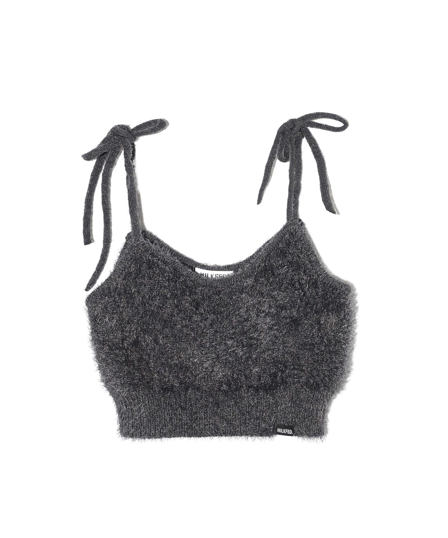 SHAGGY NECK RIBBON CAMISOLE