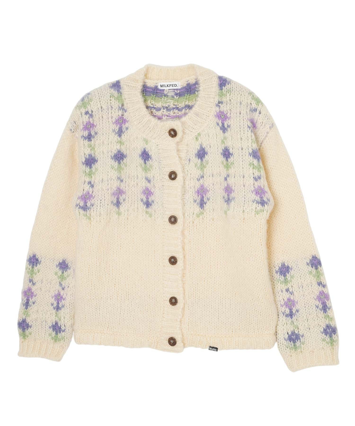 FLOWER KNIT CARDIGAN MILKFED.