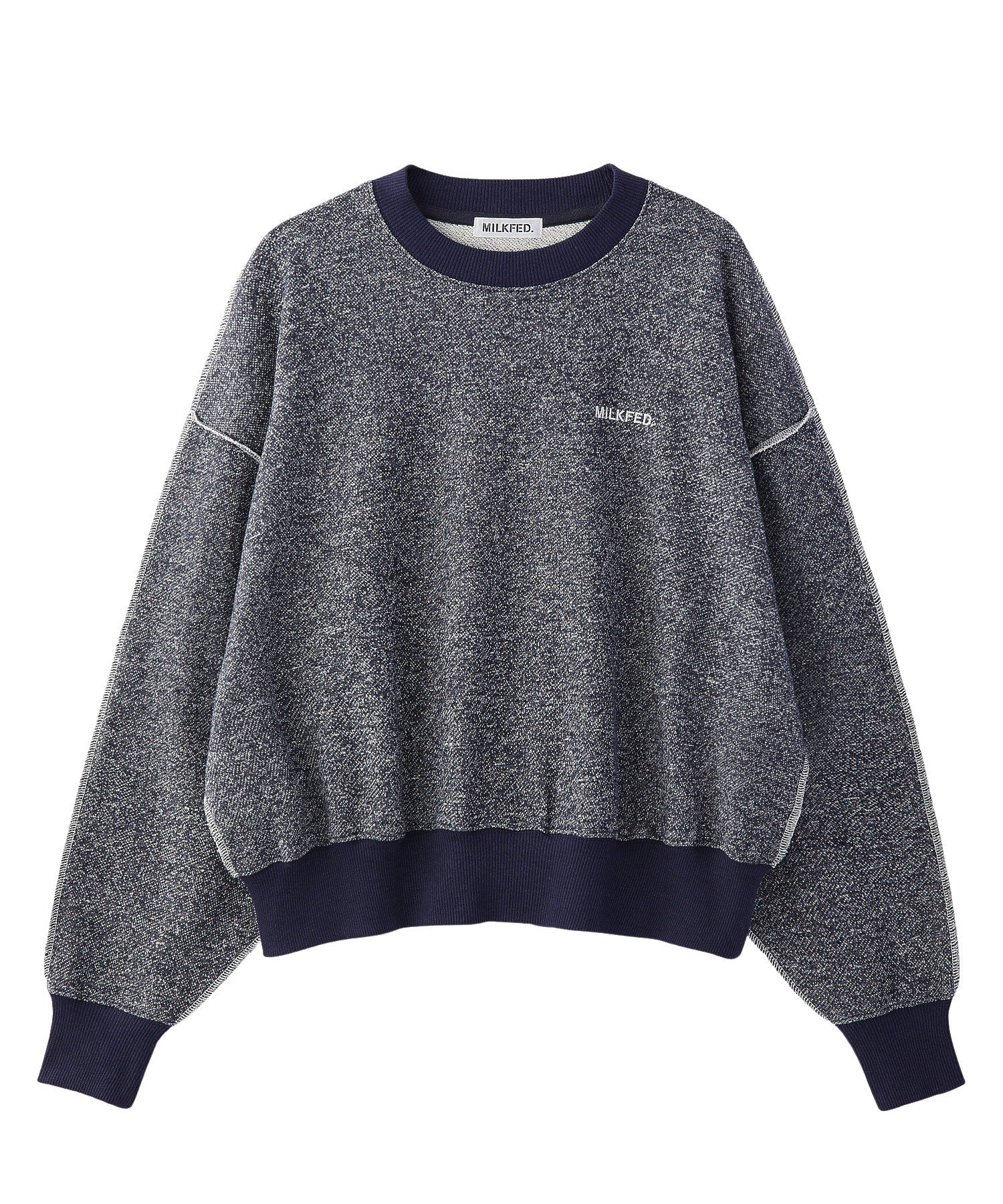 OVERLOCK STICHED SWEAT TOP