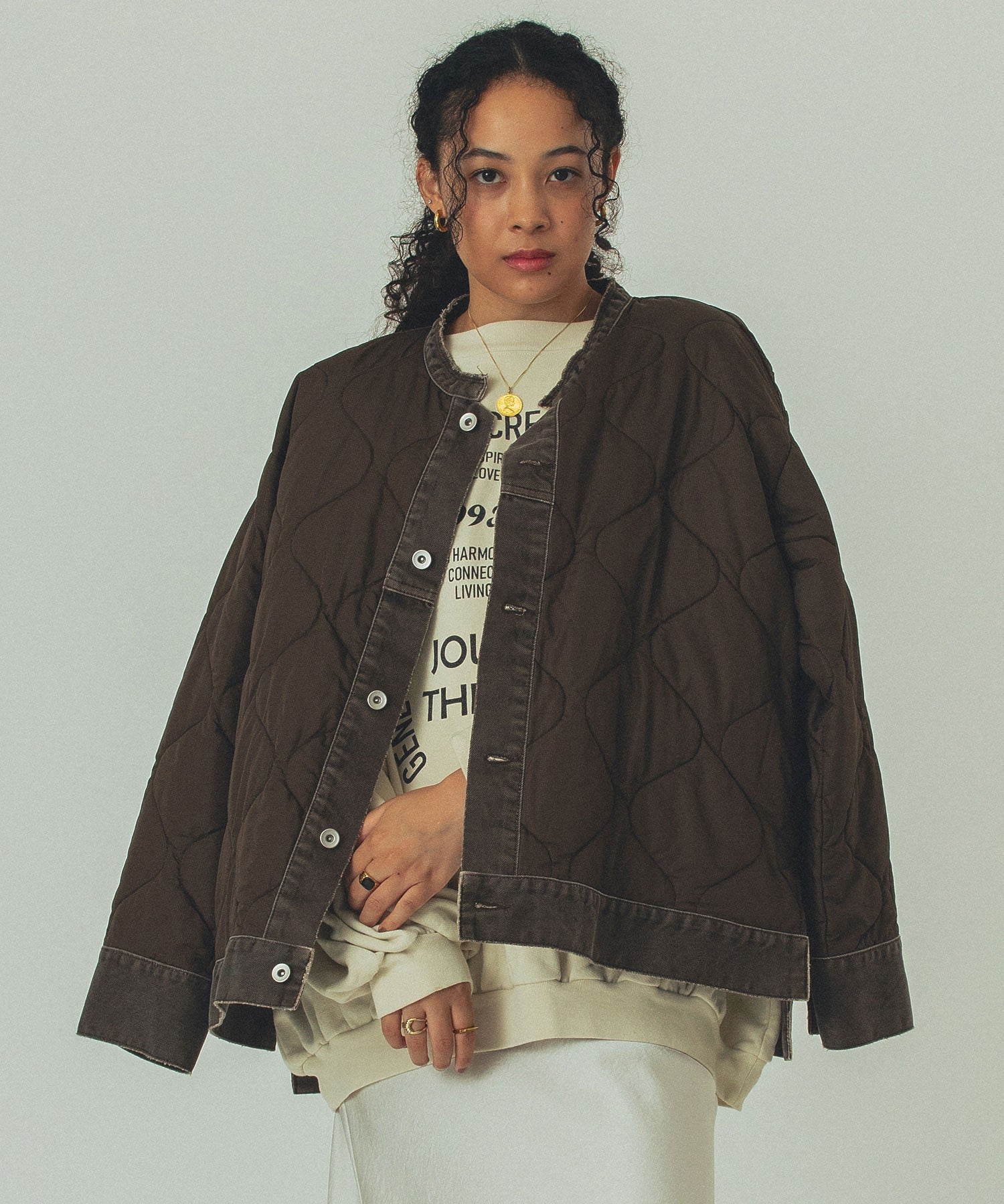 GENE HEAVENS/DENIM x QUILTING JACKET