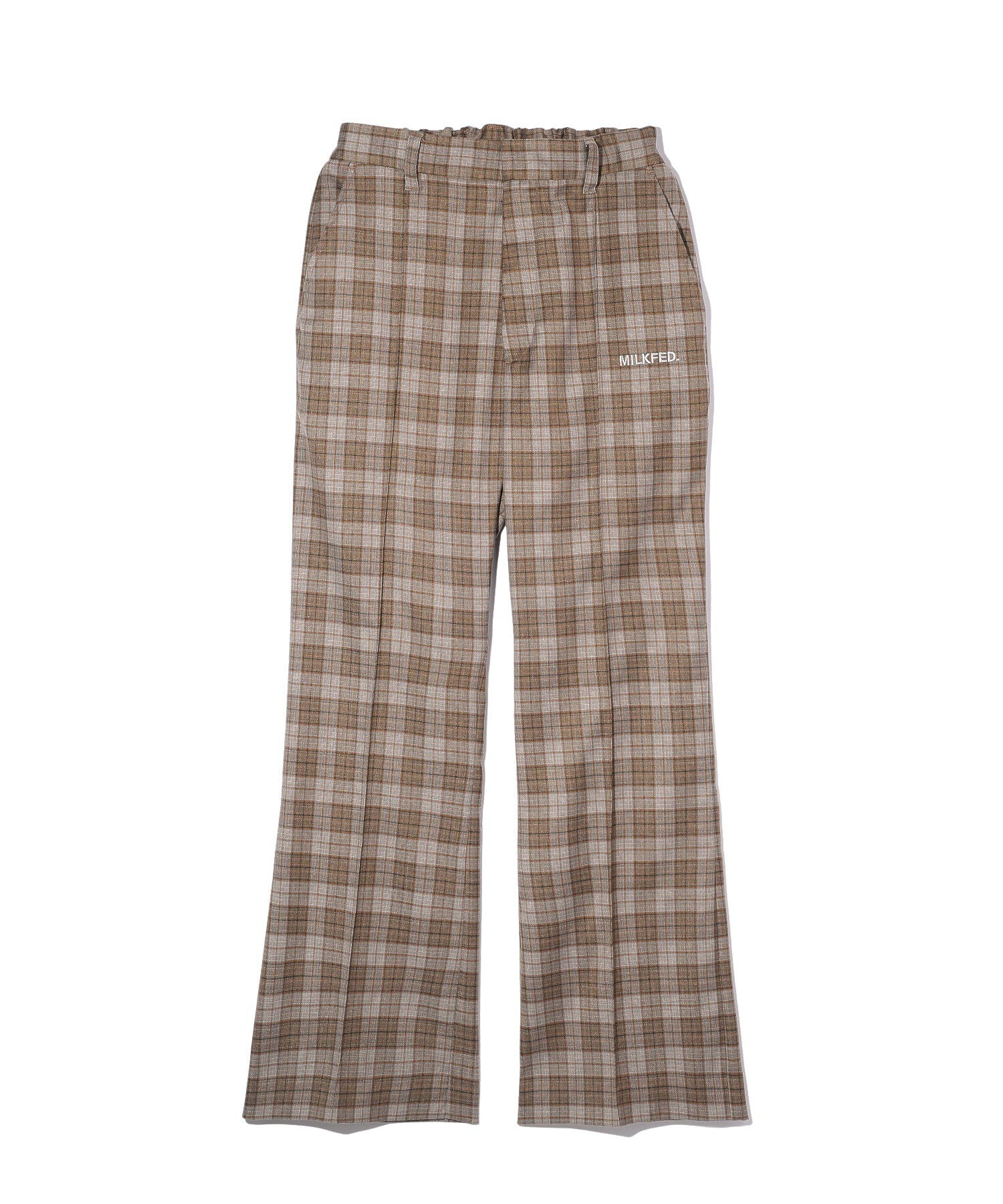 PLAID FLARED PANTS