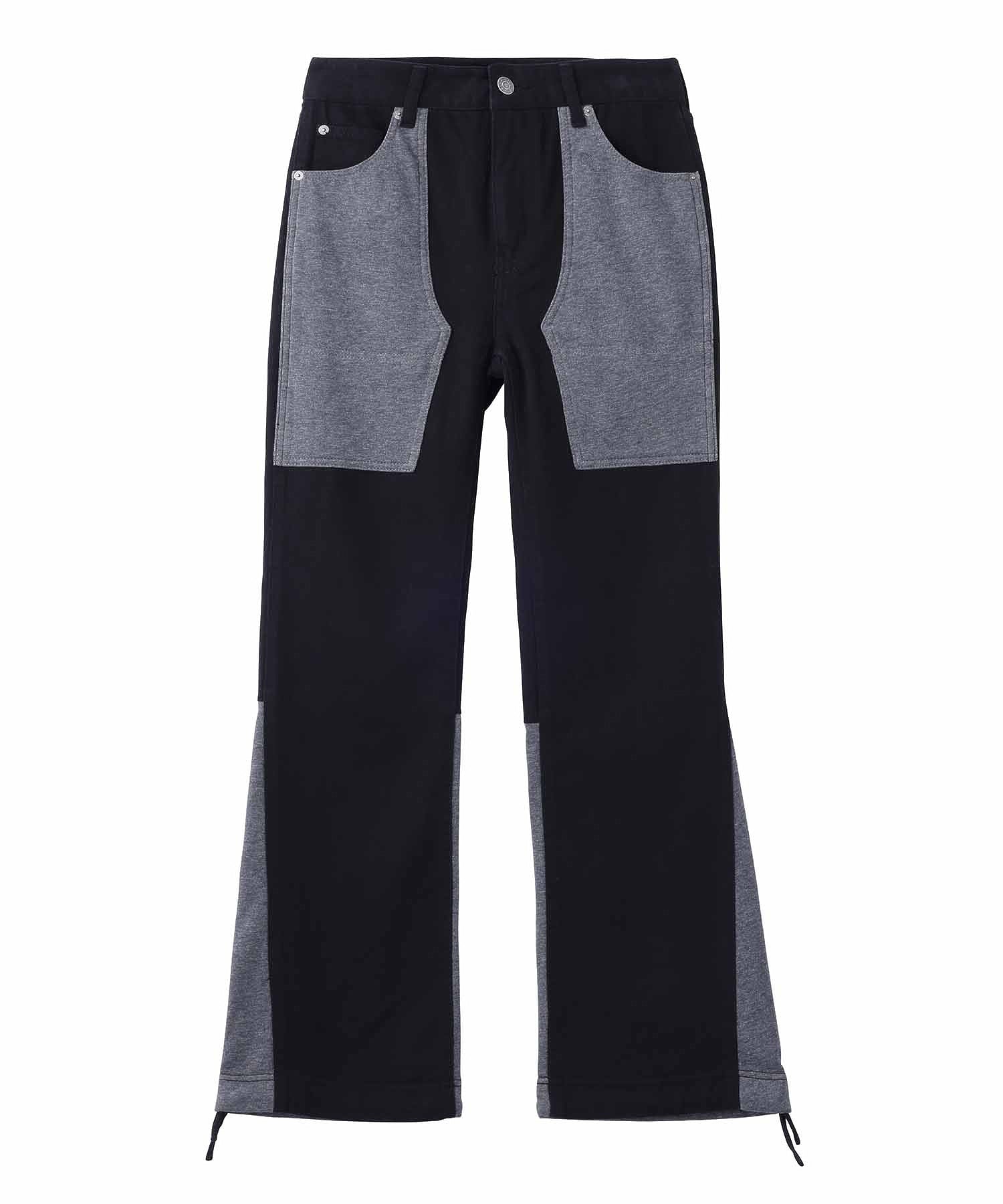 JERSEY WOVEN MIX PANTS X-girl