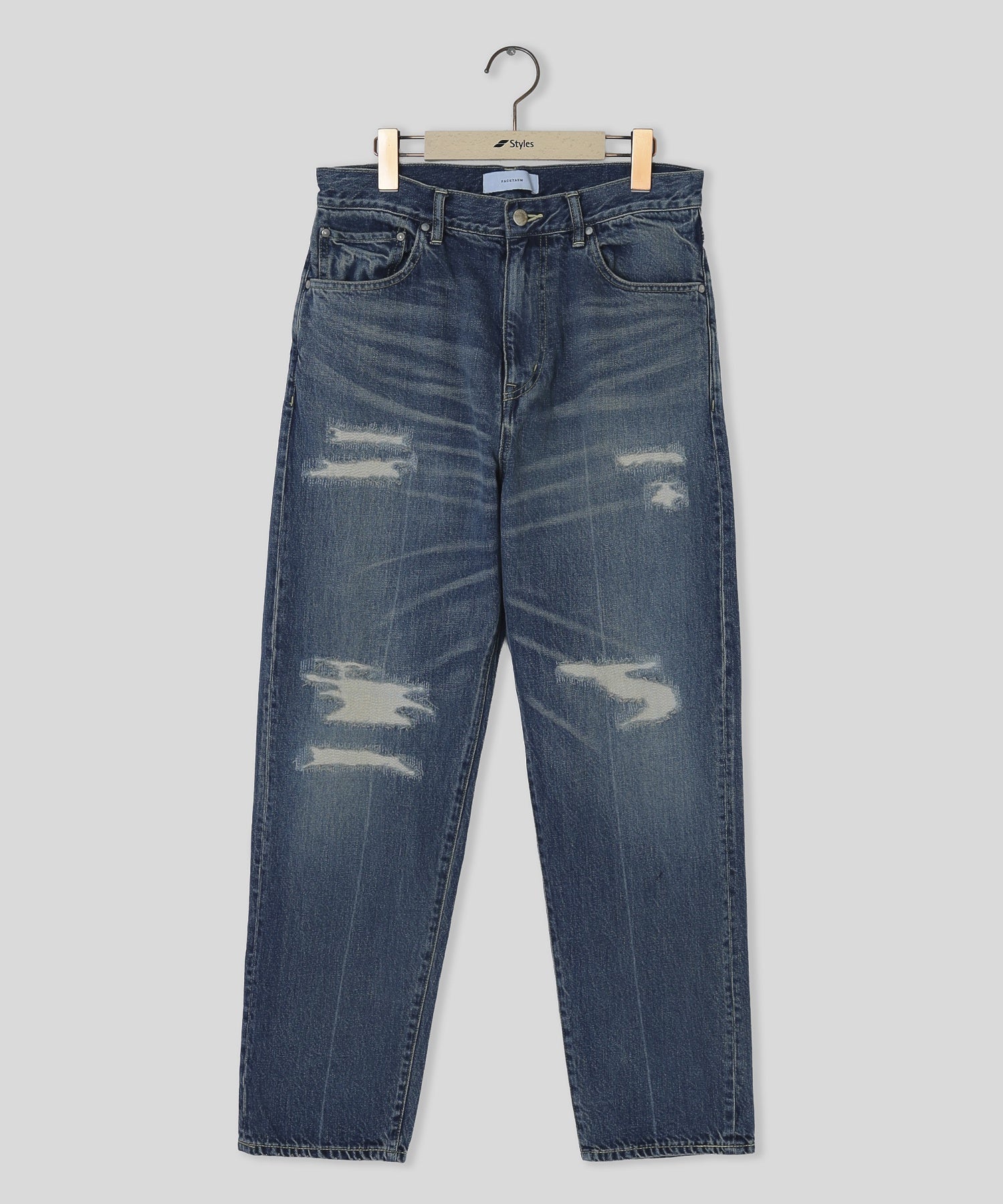 FACETASM/ファセッタズム/DAMARGED DENIM PANTS MYK-PT-02