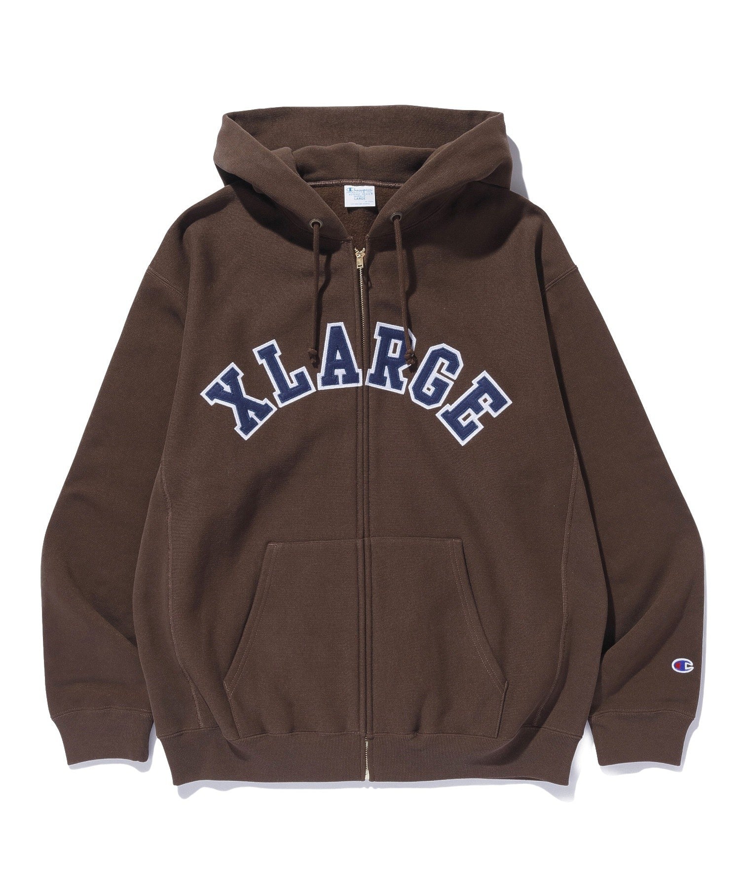 XLARGE×Champion REVERSE WEAVE ZIP HOODED SWEATSHIRT