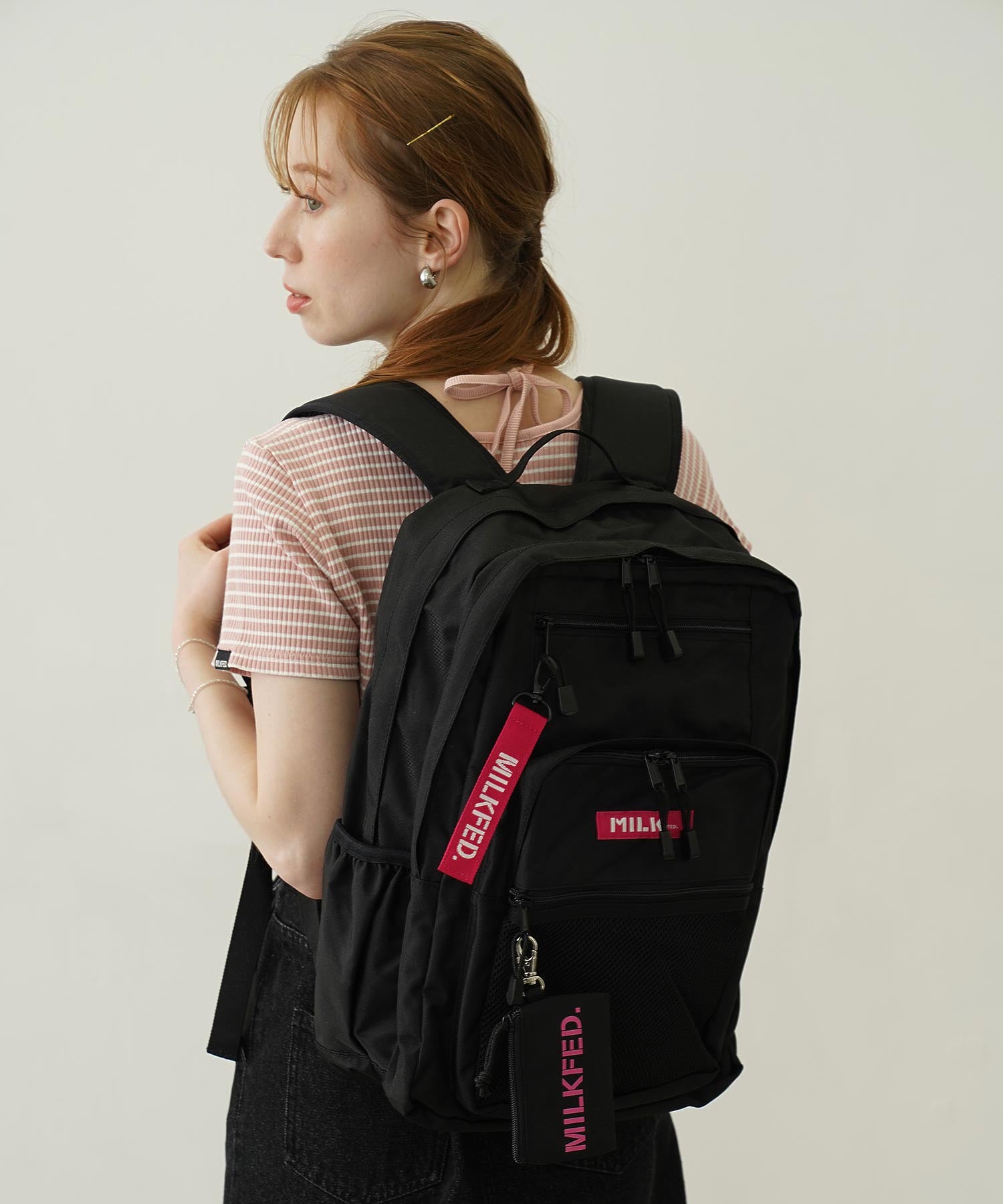 【定番】W ZIP BACKPACK MILKFED.