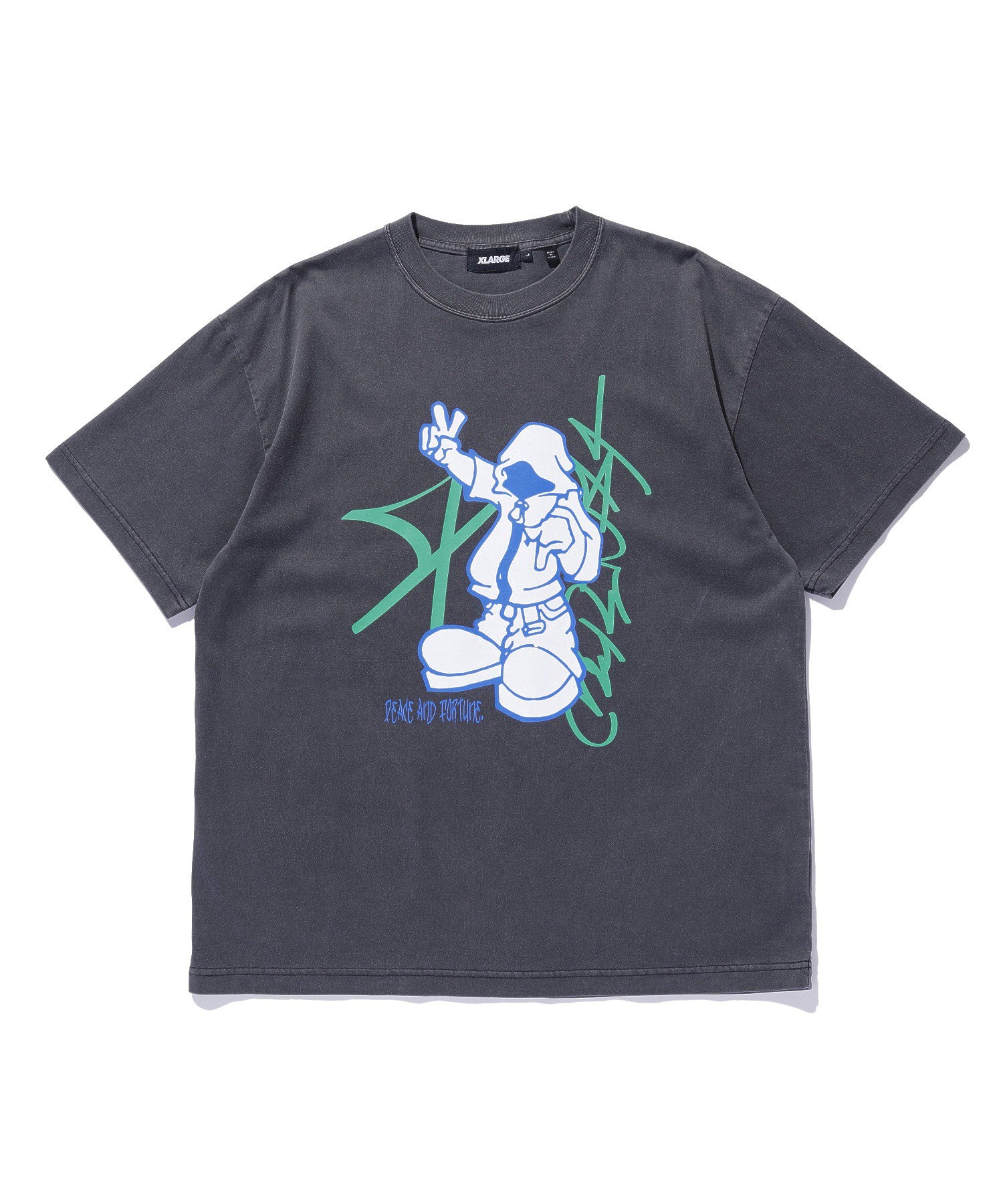 PIGMENT DYED PEACE AND FORTUNE S/S TEE