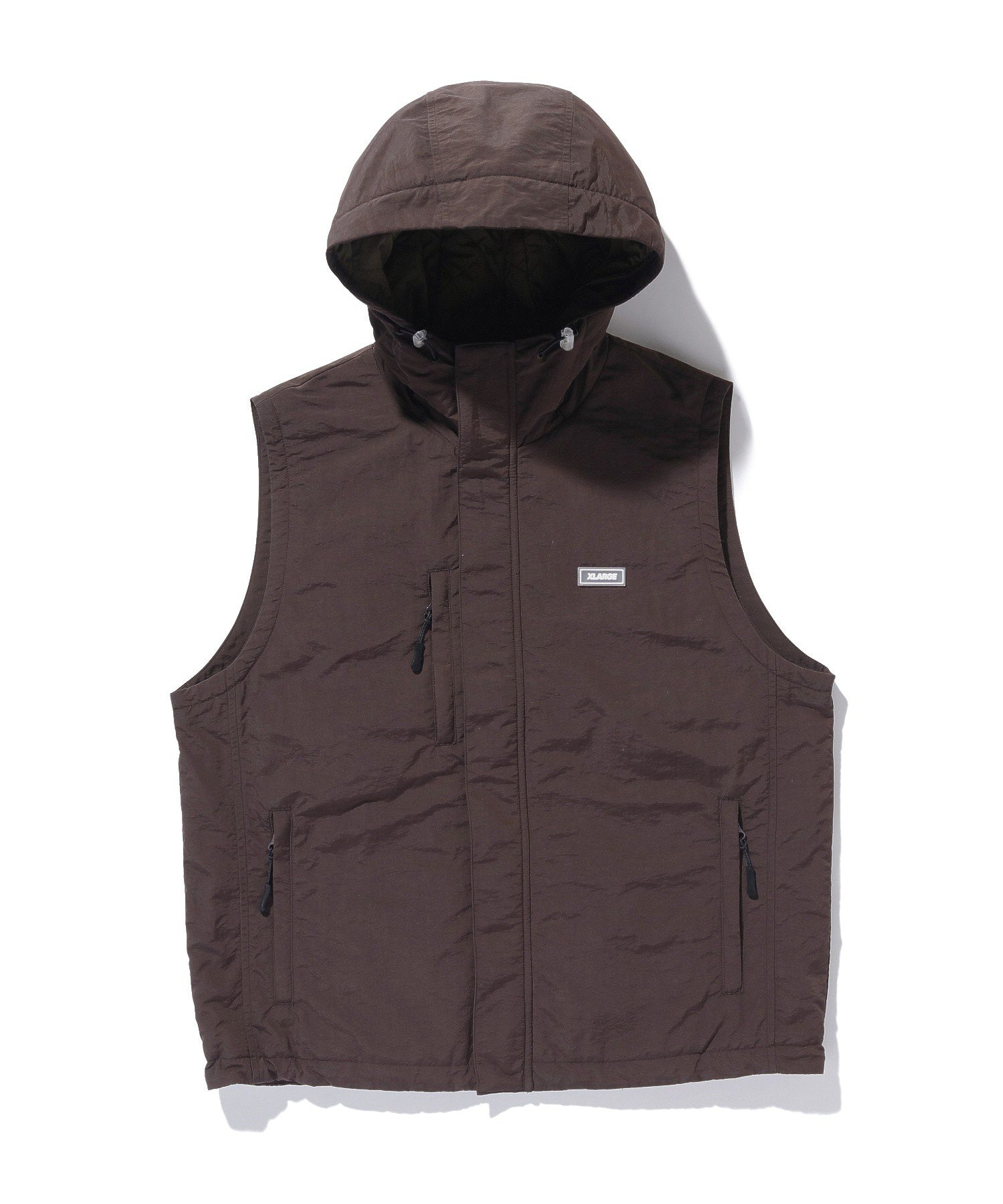 NYLON HOODED VEST