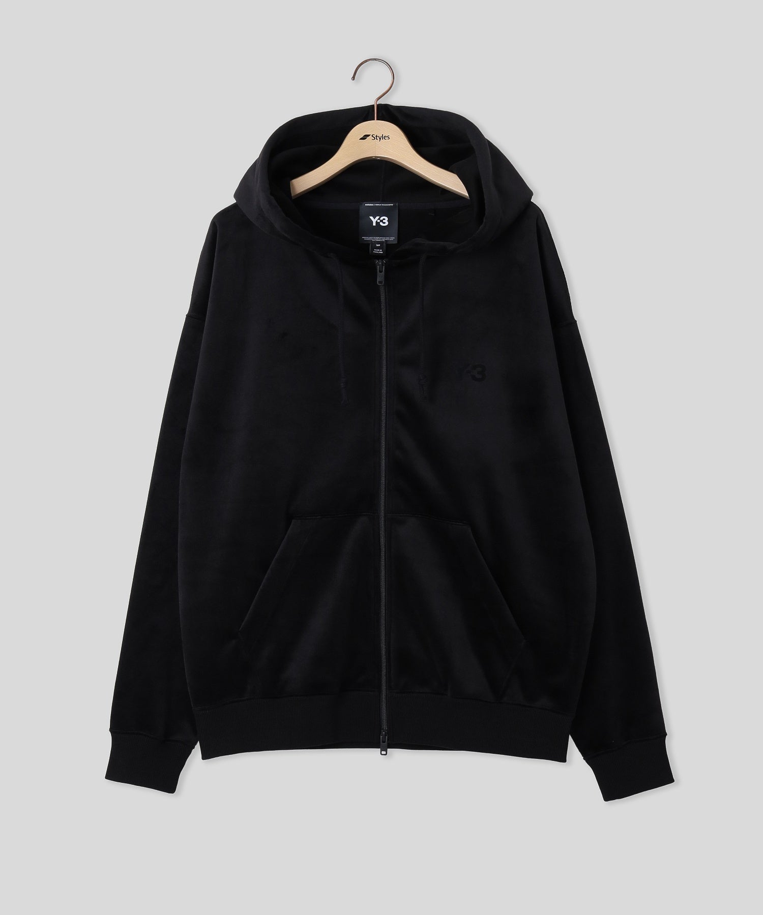 Y-3/ワイスリー/VELVET ZIP HD ACTMAR/BLACK KU2188/IA4371