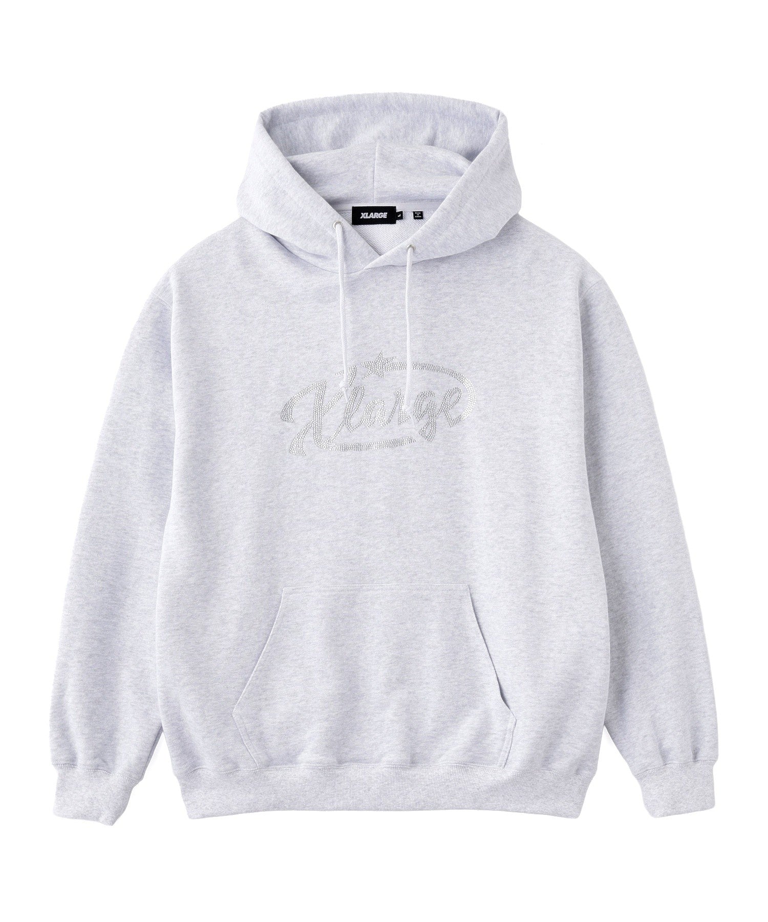 RHINESTONE STAR PULLOVER HOODED SWEATSHIRT