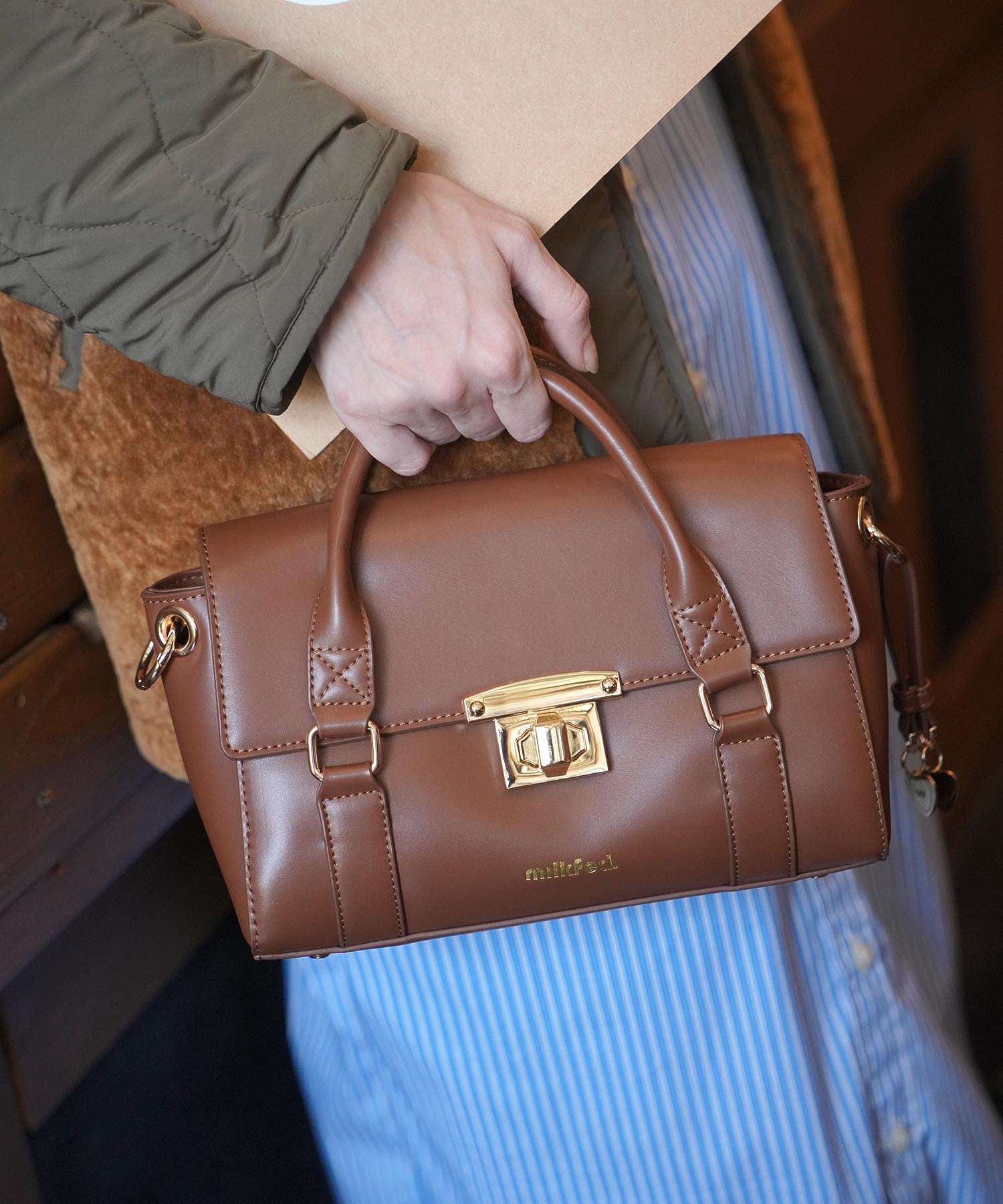 2WAY TOP HANDLE BAG