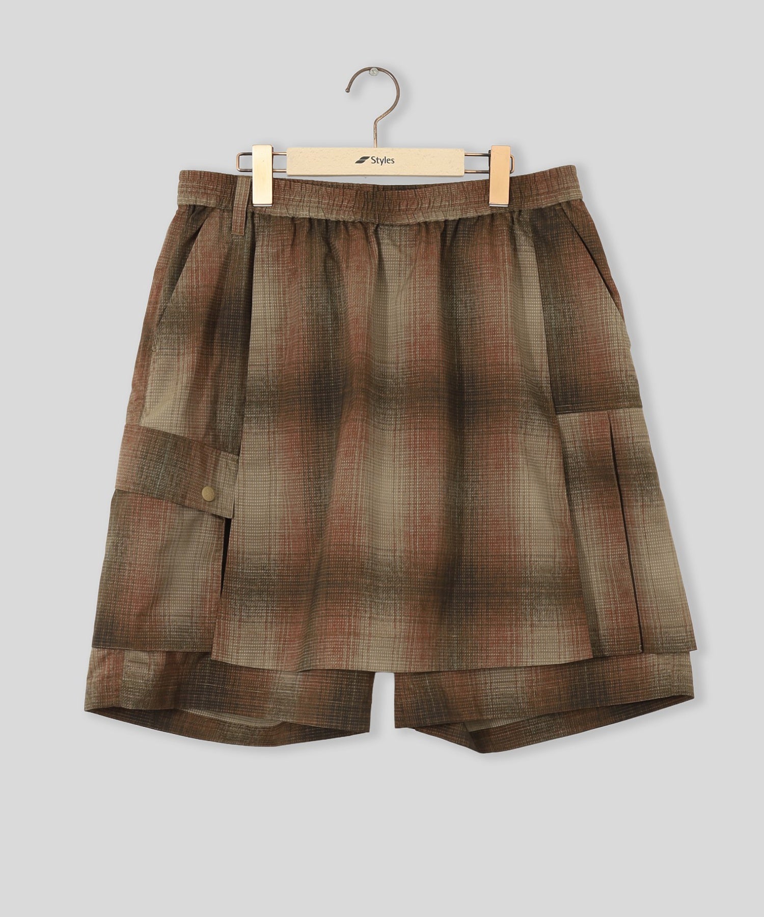 WHITE MOUNTAINEERING/ホワイトマウンテニアリング/OMBRE CHECK SKIRT PANTS WM2671415