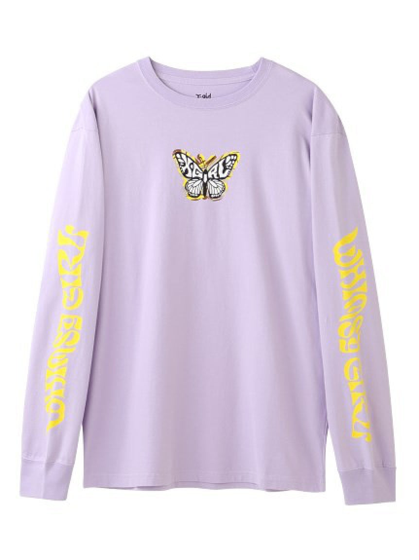 MARBLE BUTTERFLY L/S TEE X-girl