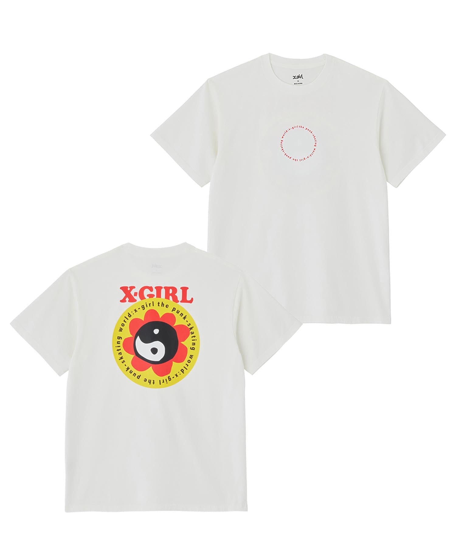 YIN YANG FLOWER LOGO S/S TEE X-girl