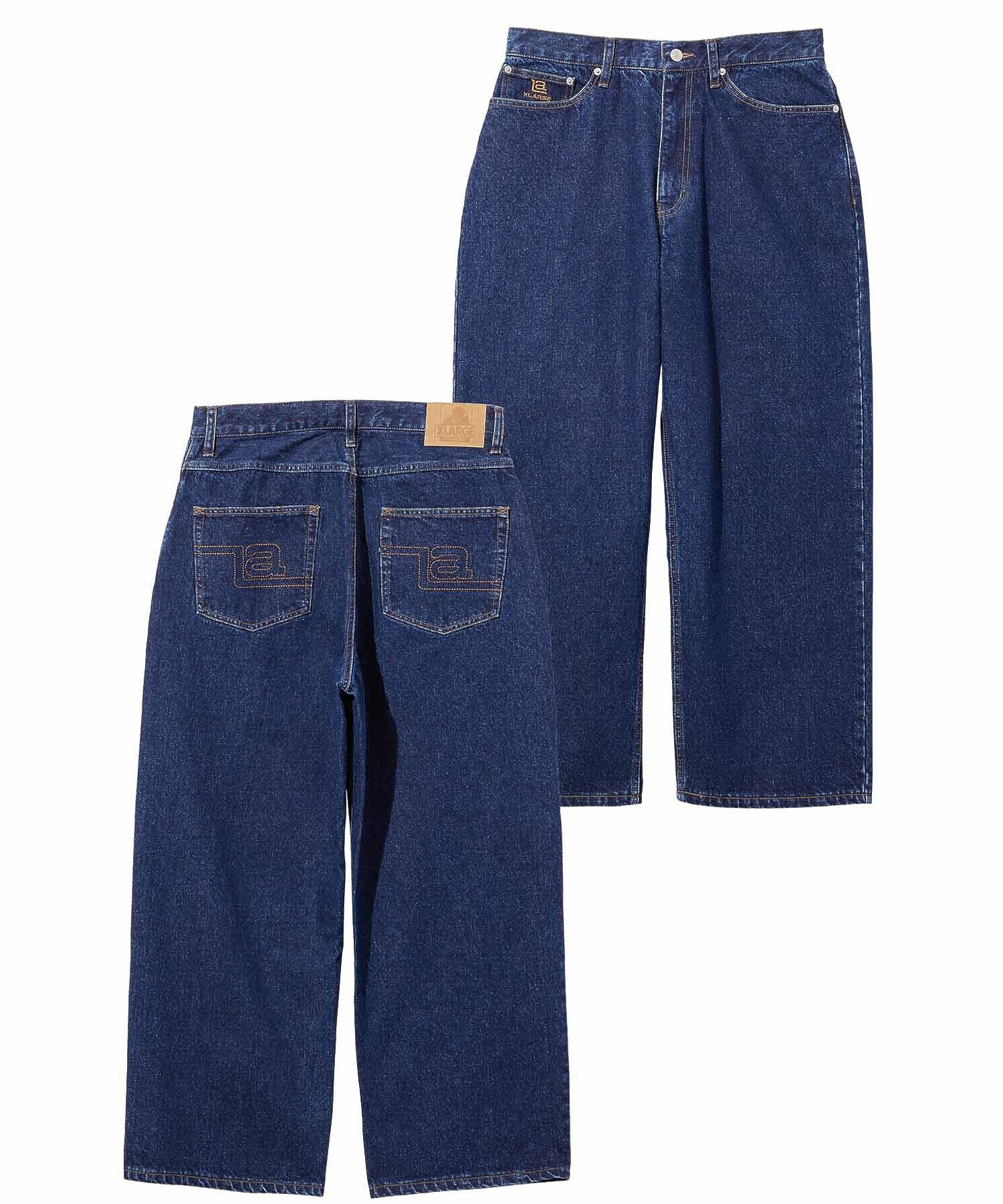 LA STITCH WIDE LEG DENIM PANTS