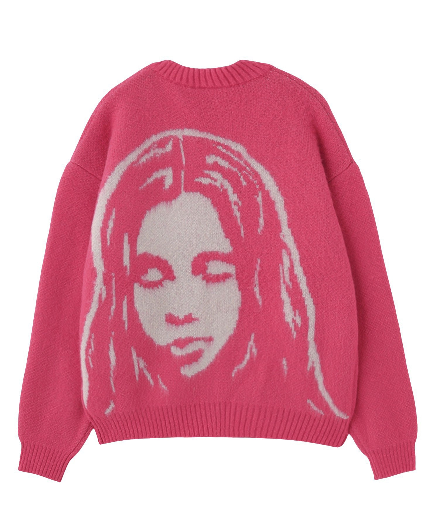 FACE JACQUARD KNIT CARDIGAN