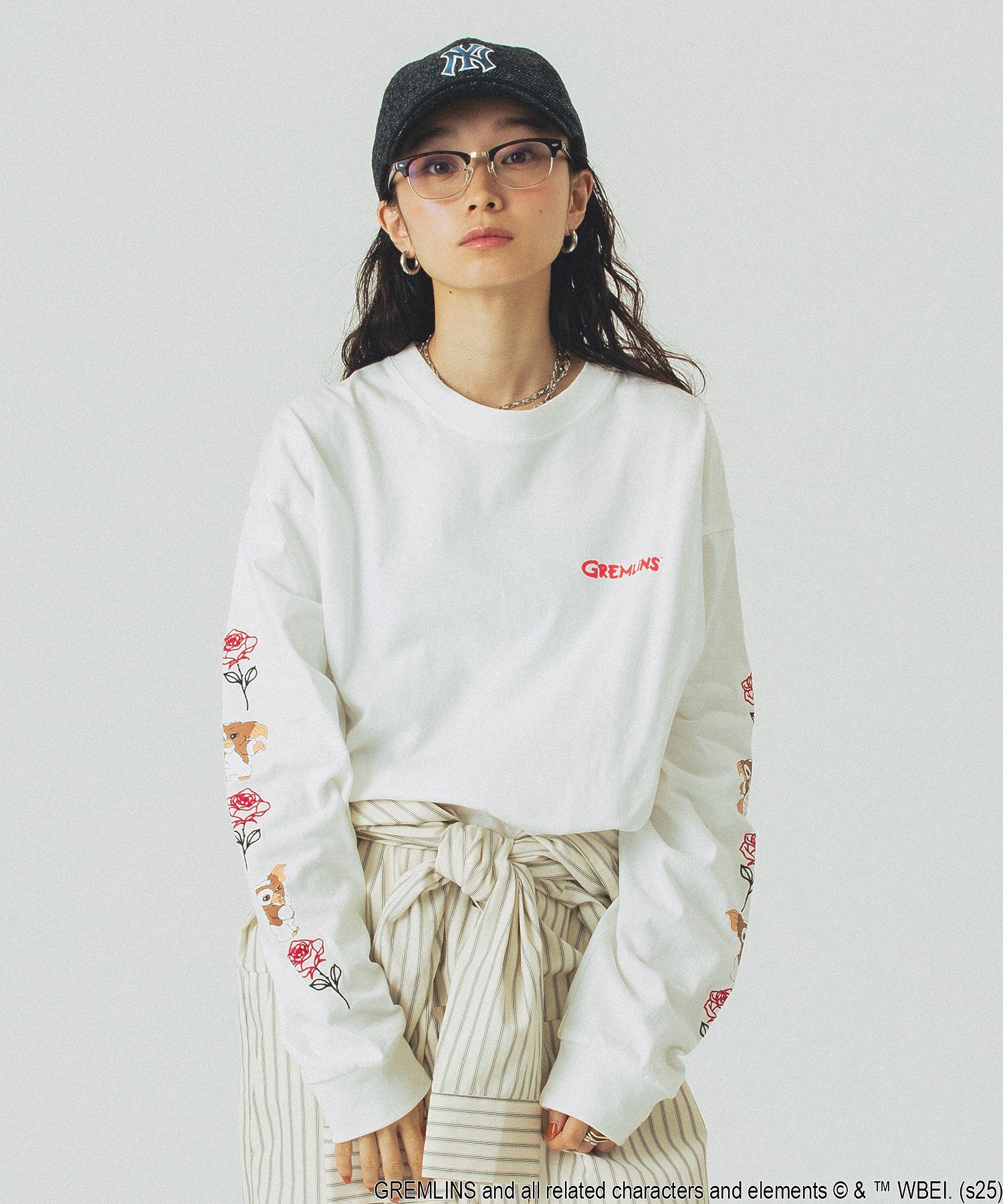 ROSE BUD LIMITED / GREMLINS ROSE L/S TEE