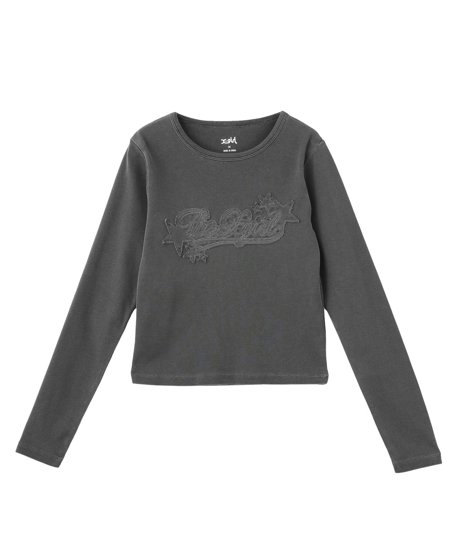 STAR LOGO PATCH FADED L/S COMPACT TOP