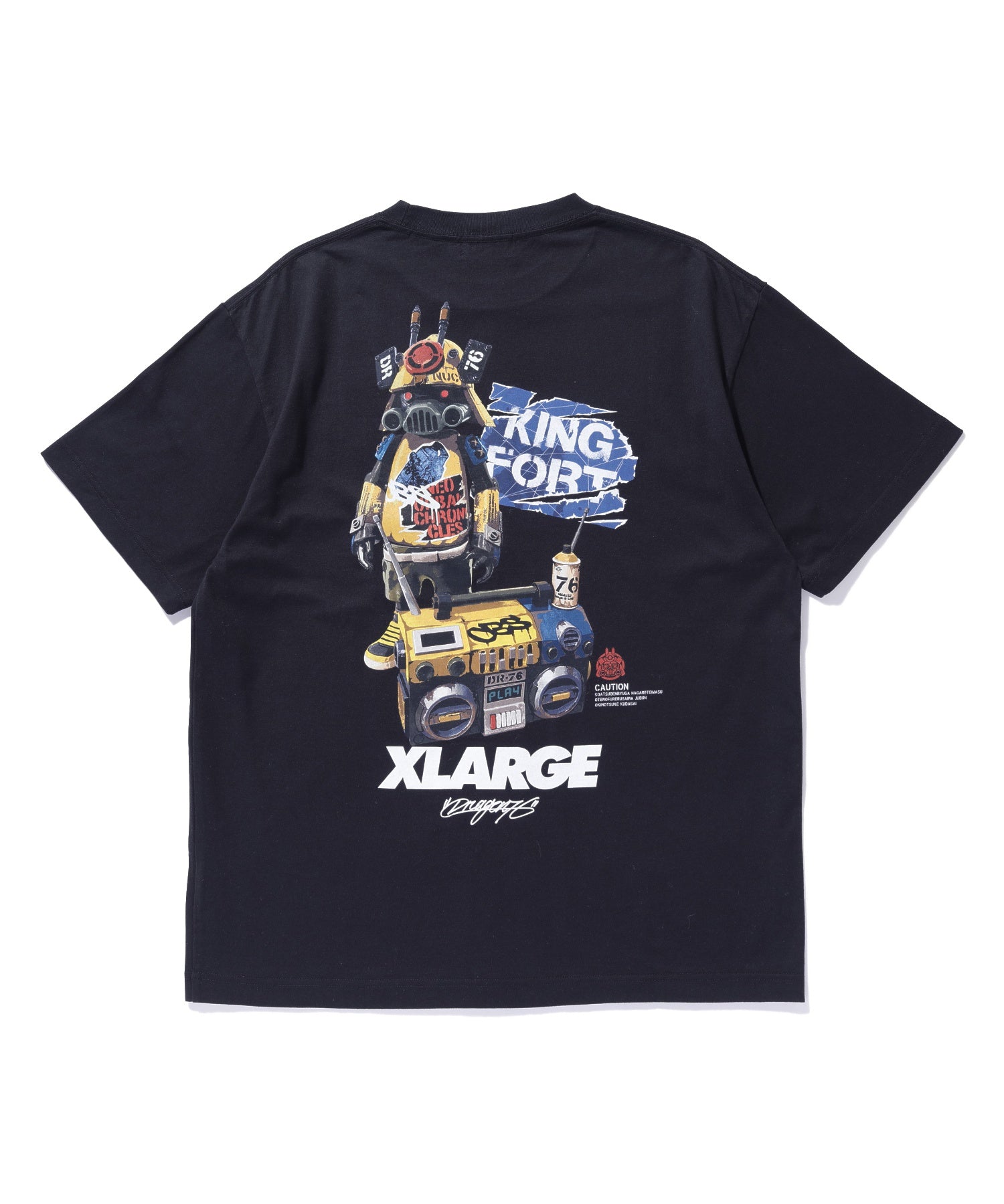 XLARGE×Dragon76 S/S TEE KING FORT