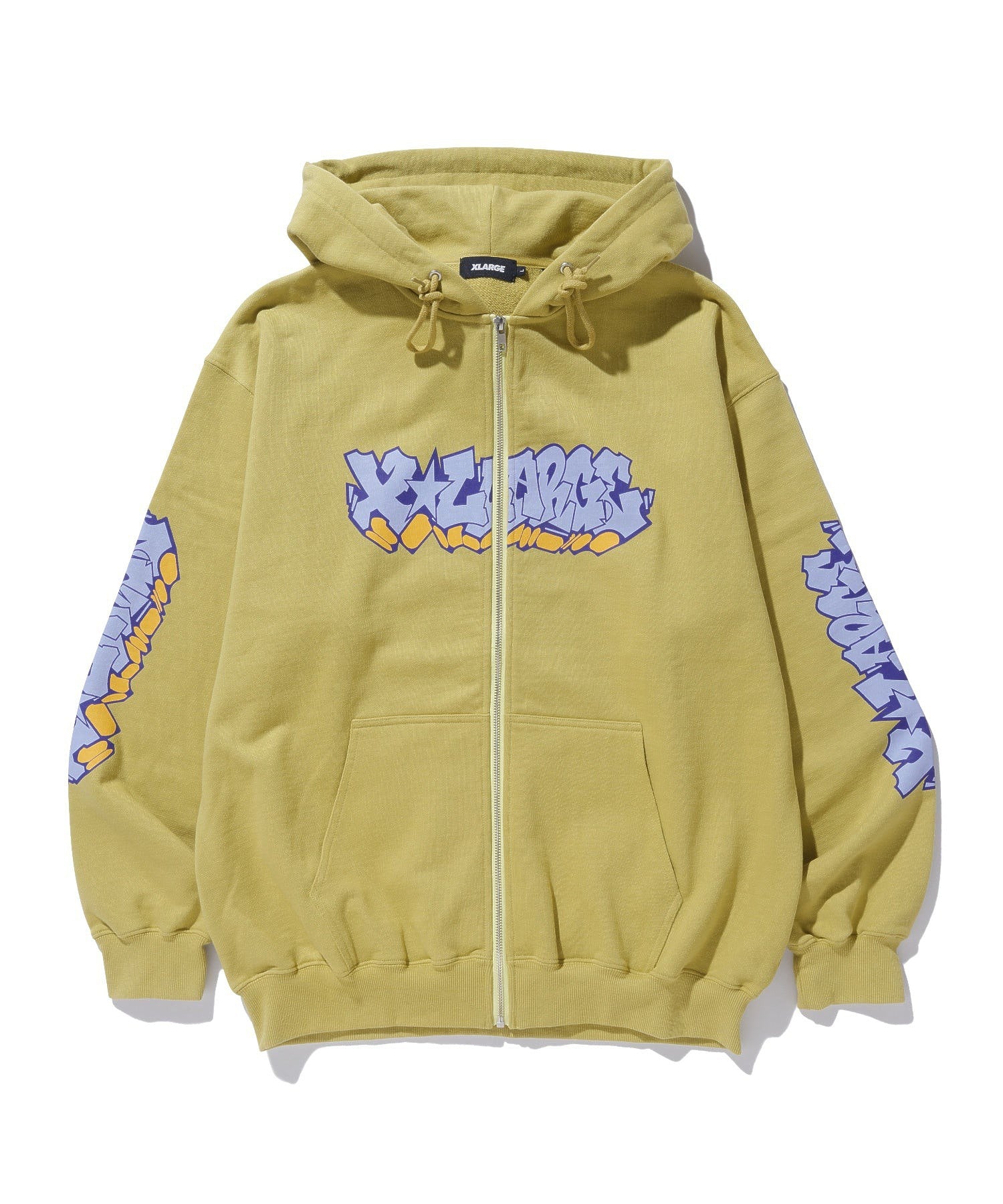 GRAFFITI ZIP UP HOODED SWEATSHIRT XLARGE